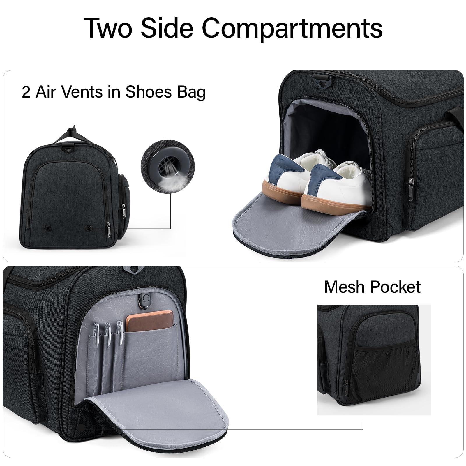 Hanke Carry on Garment Bags for Travel,Convertible Duffle Bag Luggage Bag Wee…