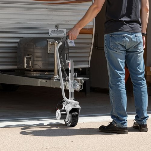 Electric Trailer Dolly, 5500 lbs Towing Capacity, 380W 12V Motorized Jockey Whe