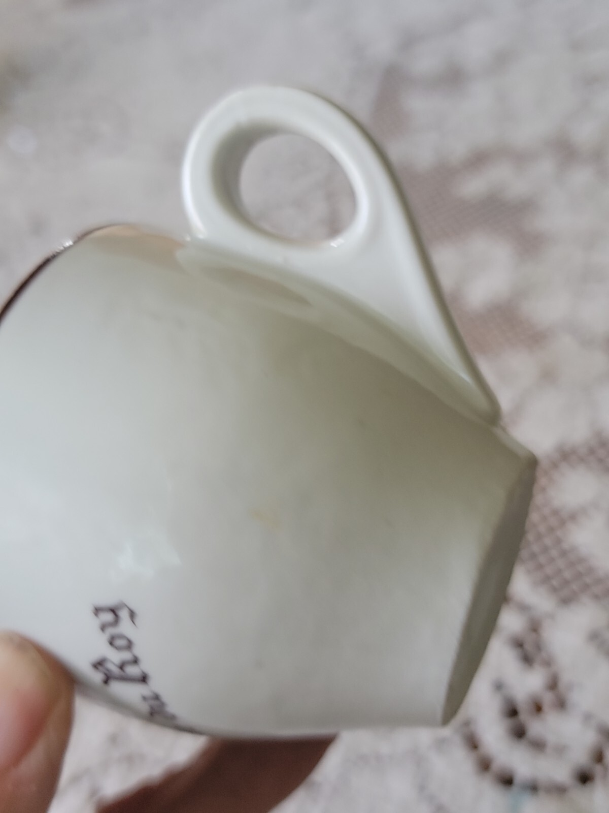 Vintage Rotisserie deLa Table du Roy Paris France Expresso Coffee Cup Restaurant