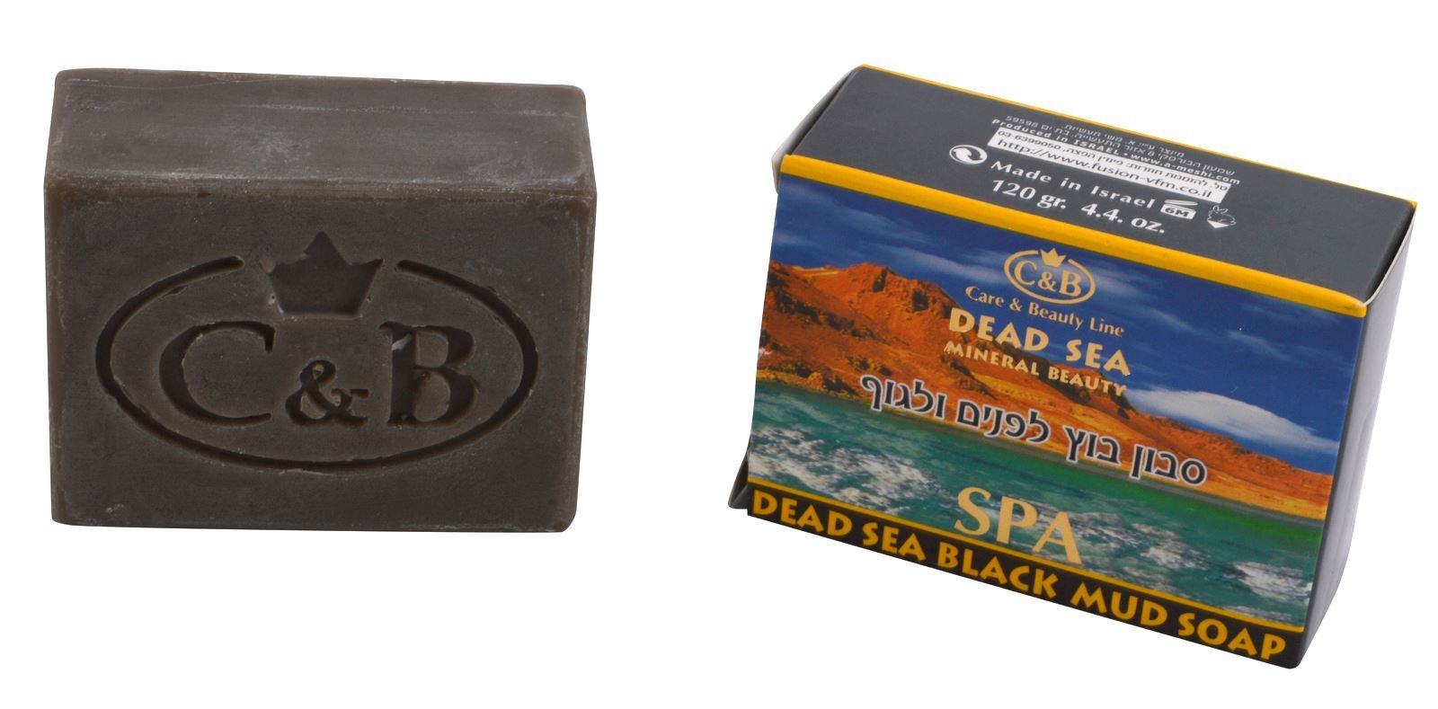 Dead Sea Minerals C&B Face & Body Solid Mud Soap 125gr