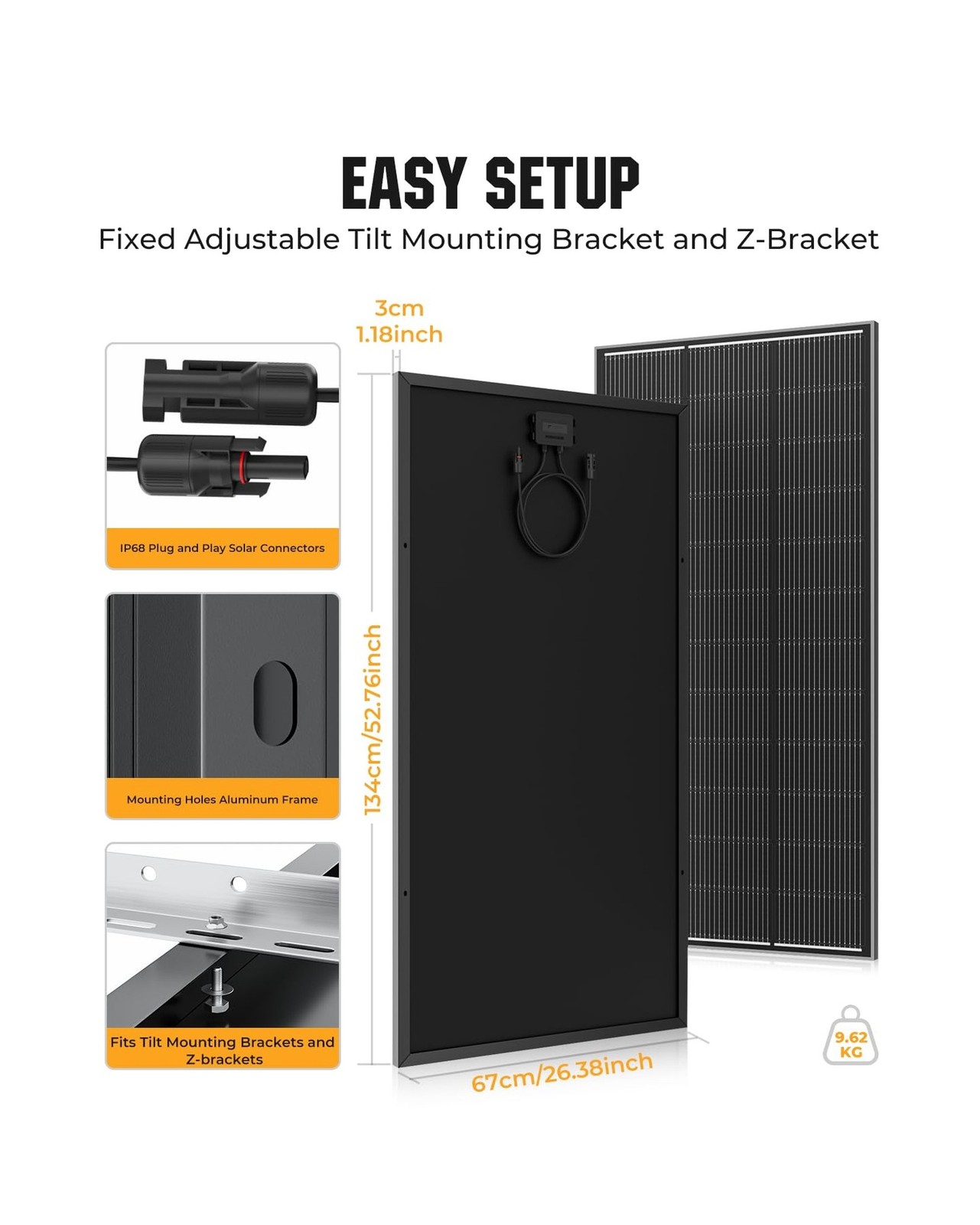 200 Watt Solar Panel 18BB, 25% High Efficiency, N-Type 12V 200W Solar Panel, …