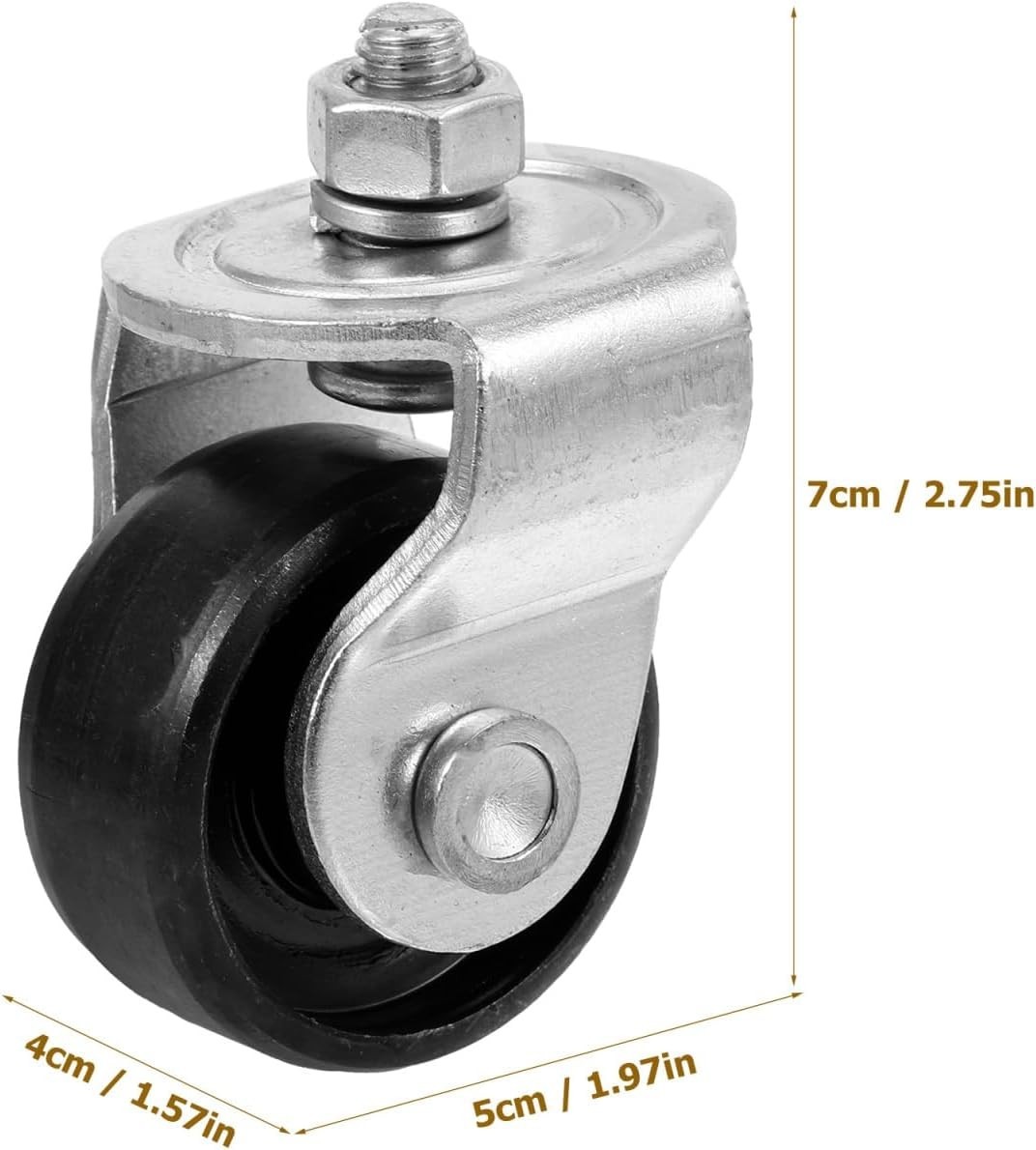 2Pcs Trailer Jack Front Wheels Swivel Replacement Heavy Duty Steel Car Jack A…