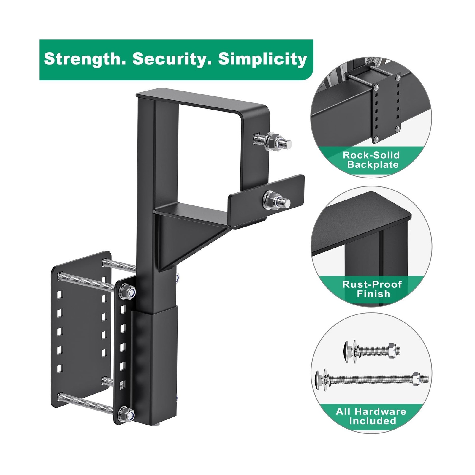 SELEWARE Spare Tire Carrier, 160LBS Heavy Duty Bolt-On Trailer Spare Tire Mou…