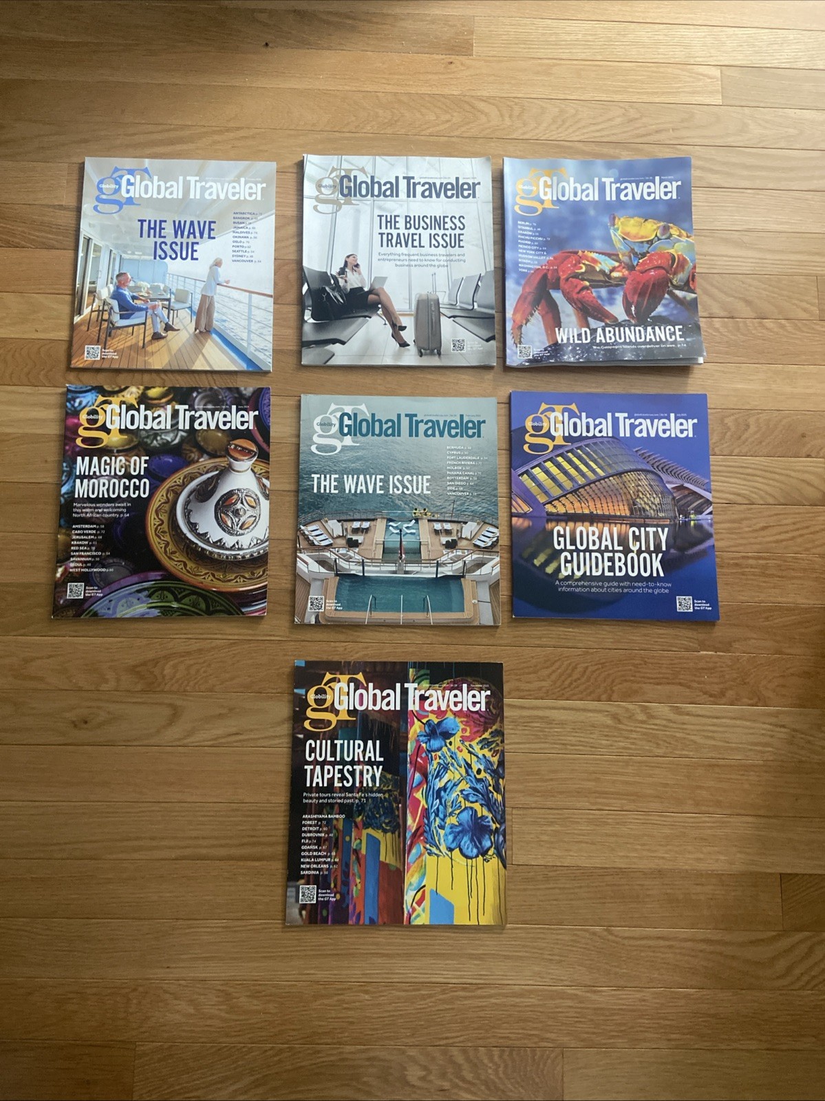 Lot 7 Global Traveler Magazine Travel Wave Bermuda Vancouver France 2026 NEW