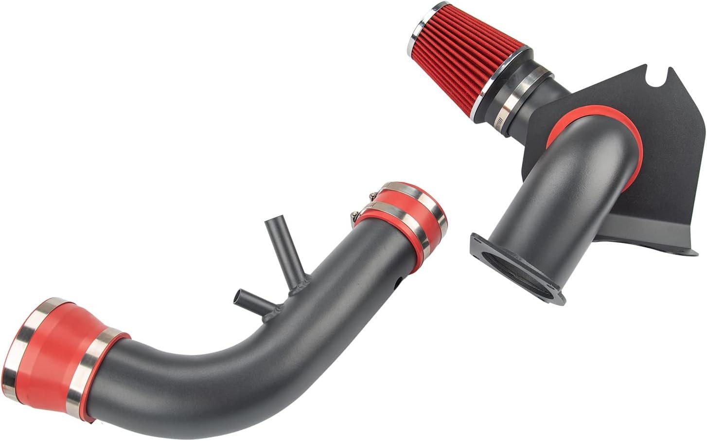 Cold Air Intake Kit with Filter Heat Shield for 1996-2004 GT 4.6L V8 (Red)