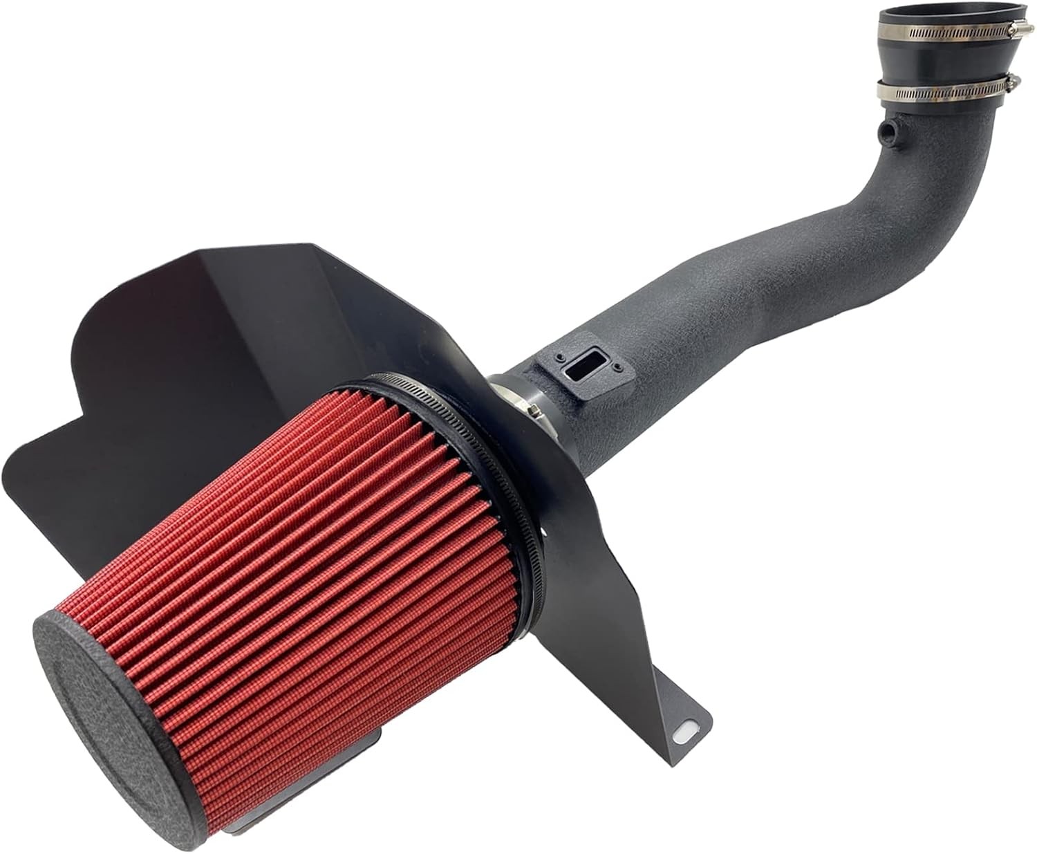 4-Inch Cold Air Intake Kit with Heat Shield + Filter Compatible for Silverado 15