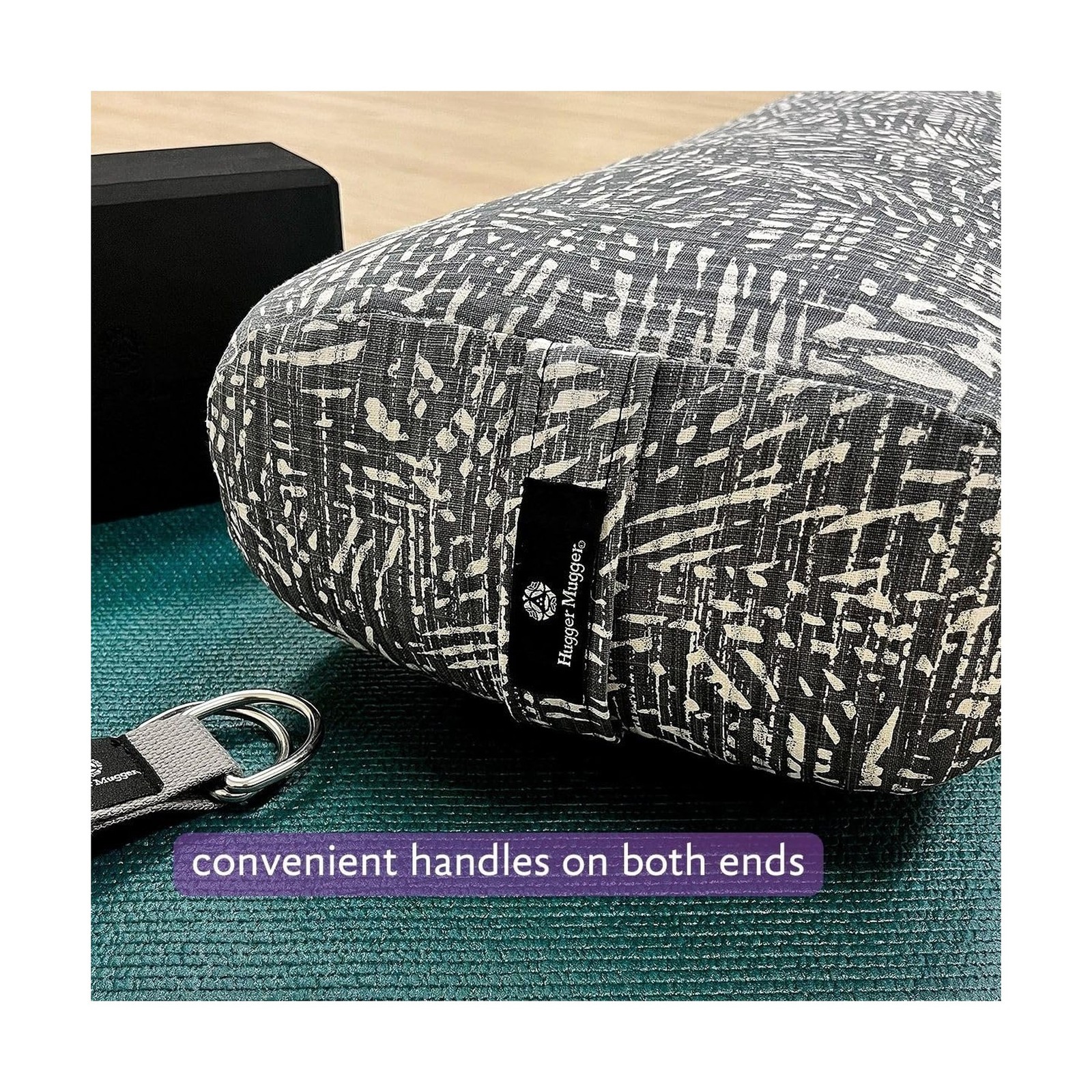 Hugger Mugger Standard Yoga Bolster – Firm, Supportive, Handmade, D… Fast Ship
