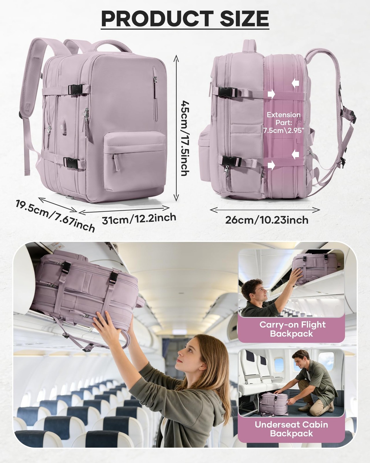 Vacuum Seal Backpack for Travel with Air Pump Compression Vacpack Personal It…