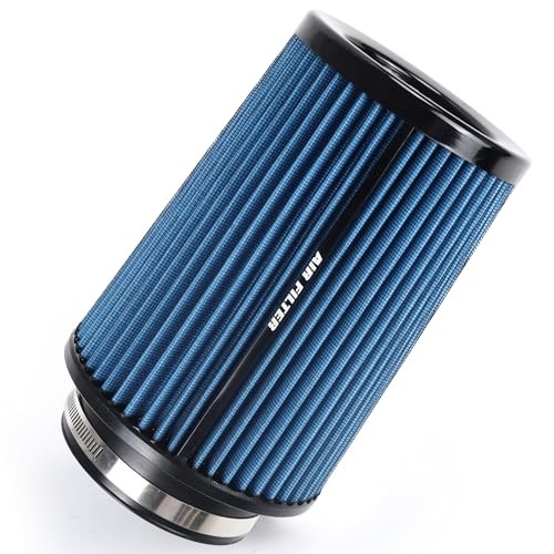 3 3.5 4 Inch Cold Air Intake Filter 76mm 89mm 101mm High Performance Blue