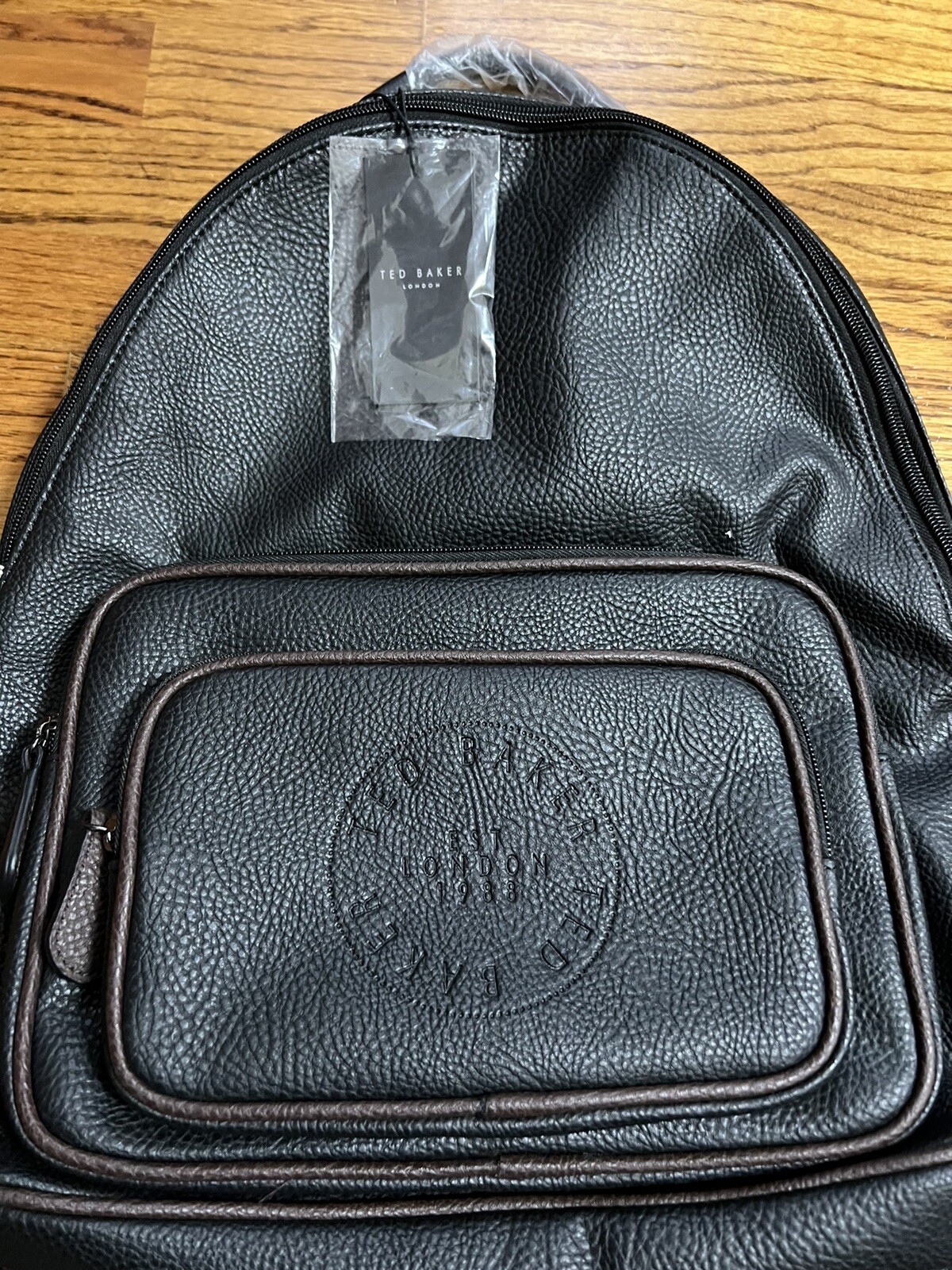 NEW Ted Baker London Markar Embossed Black Backpack – Unisex