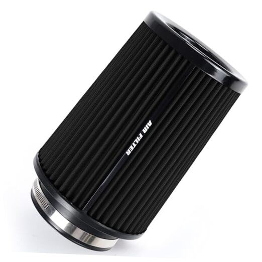 3 3.5 4 Inch Cold Air Intake Filter 76mm 89mm 101mm High Performance Black