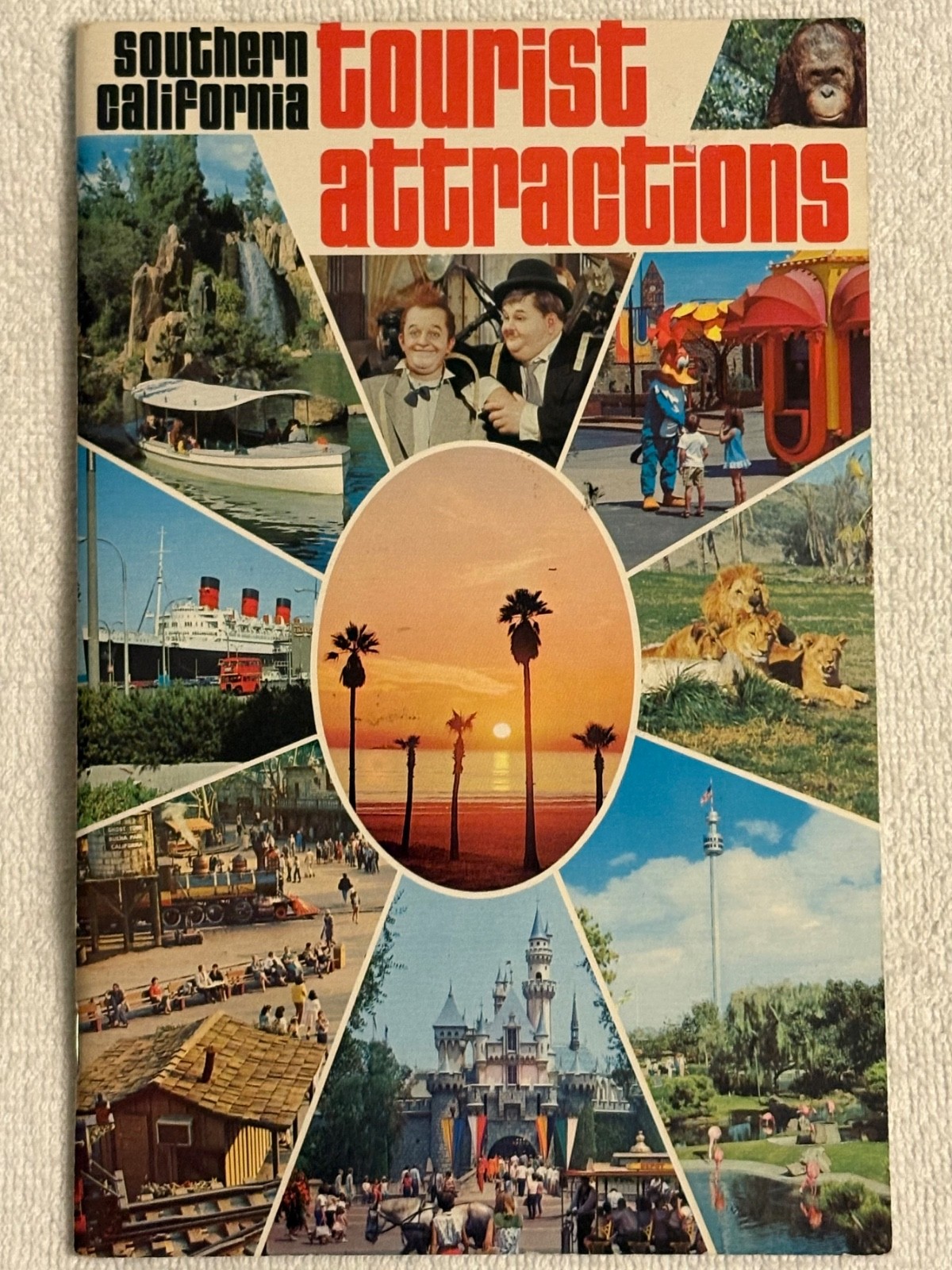 Southern California Tourist Attractions Travel Guide Booklet 1976 Hollywood Vtg
