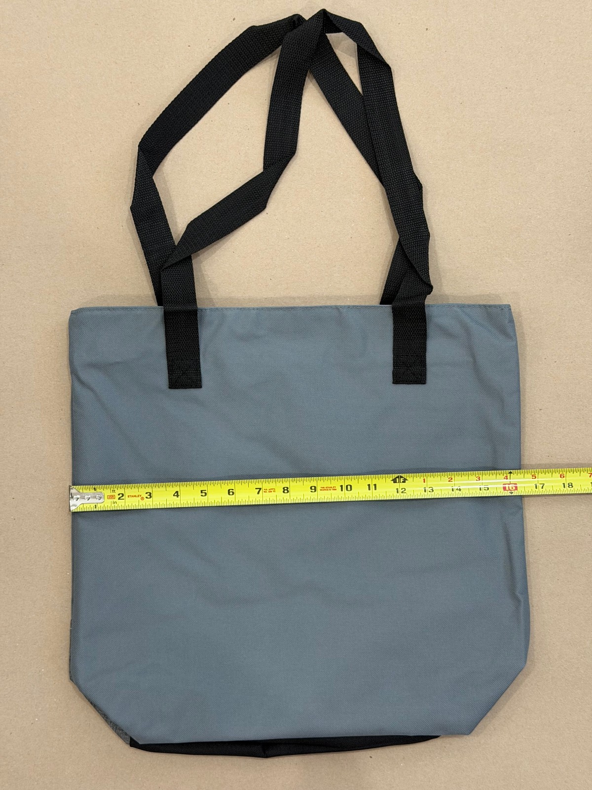 BMW tote zippered shoulder reusable shopping bag, 16″ x 15″ x 4.5″