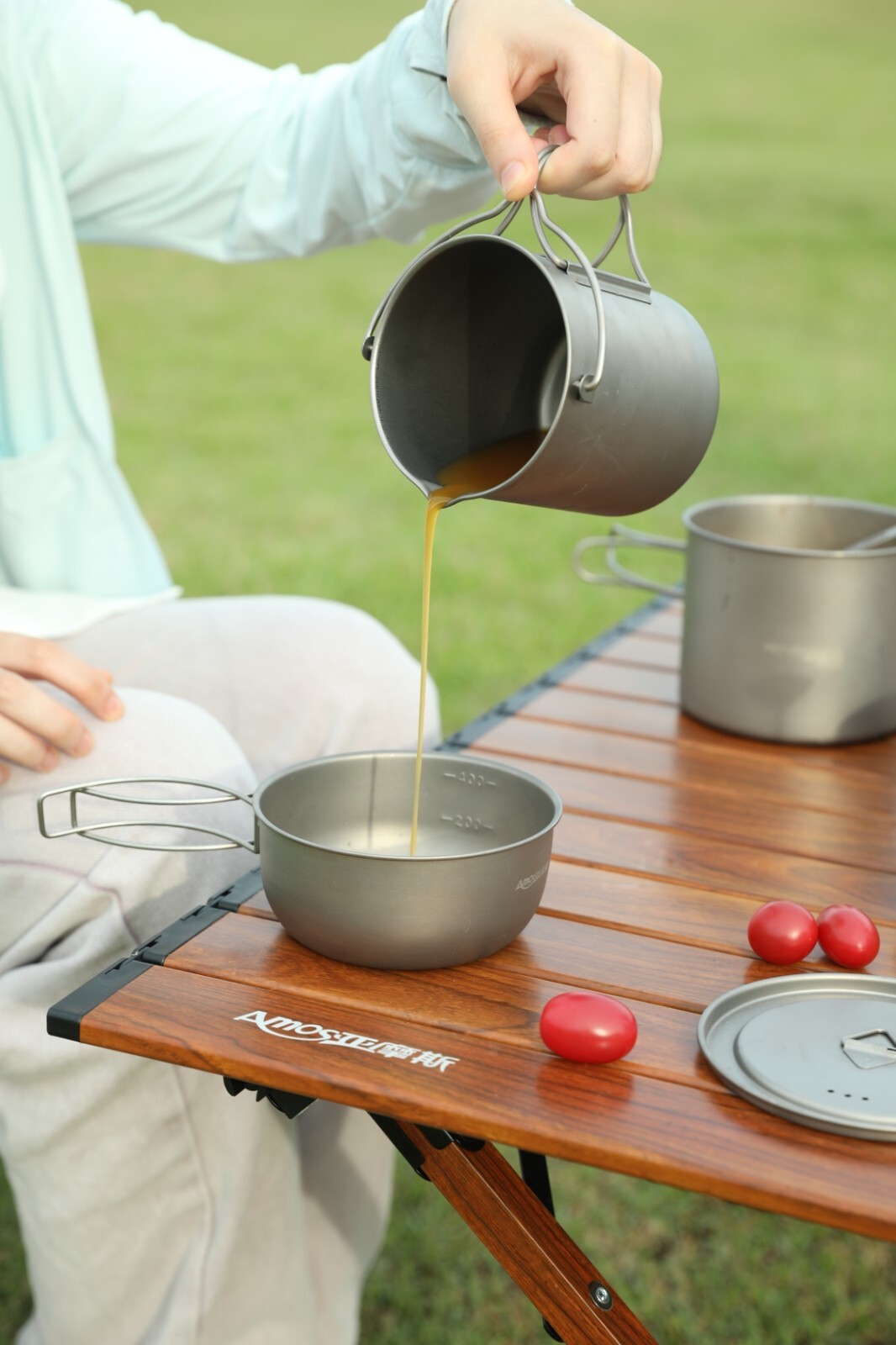 Amos Titanium Small Bowl-Extra Strong Ultra-Lightweight Hiking EASY TO CARRY