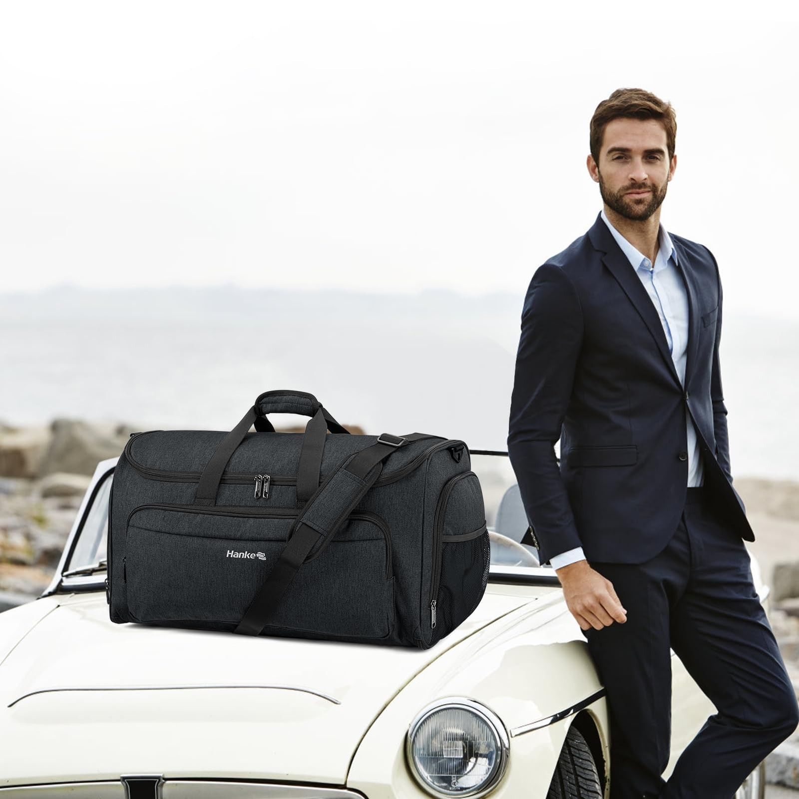 Hanke Carry on Garment Bags for Travel,Convertible Duffle Bag Luggage Bag Wee…