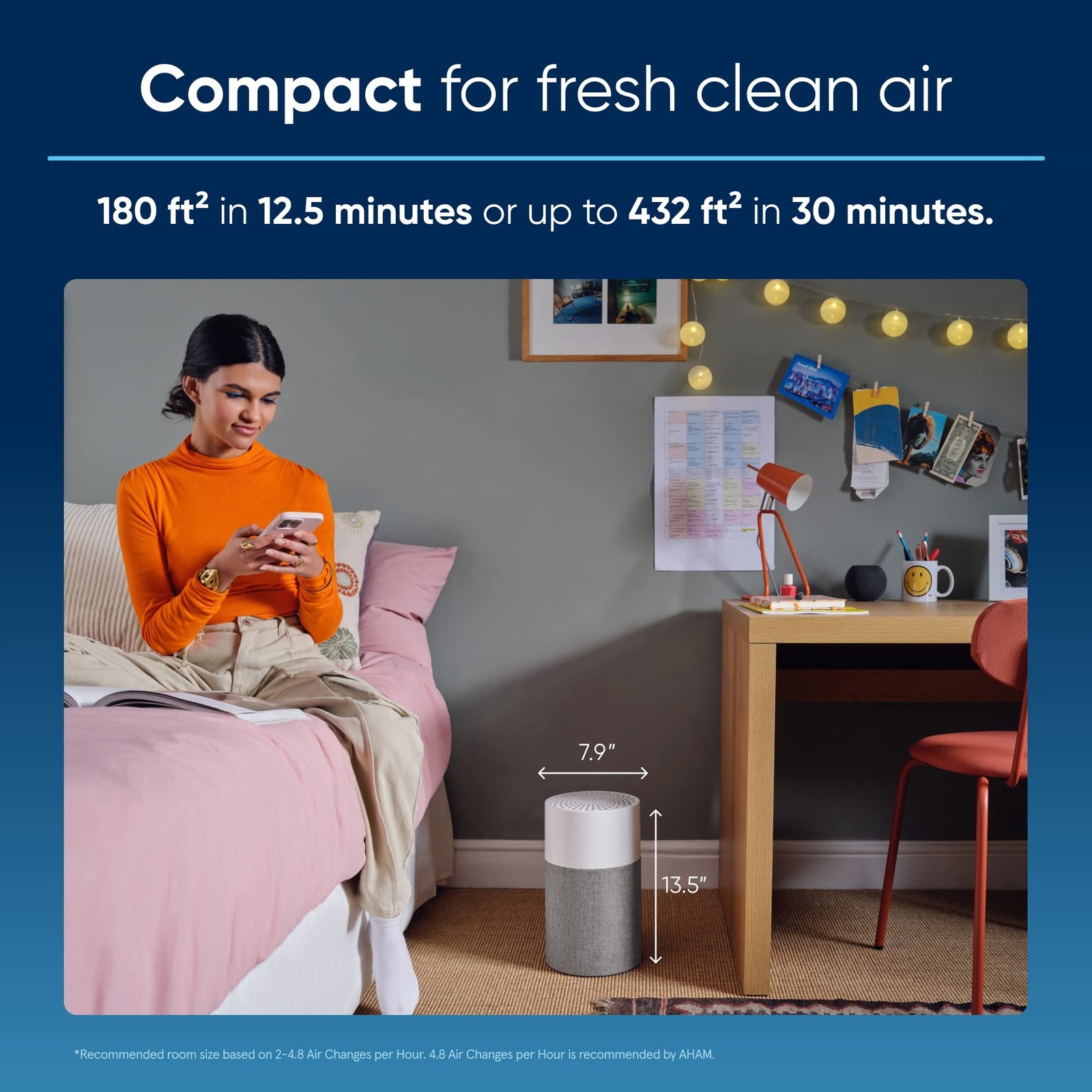 BLUEAIR Air Purifiers for Bedroom Small Room Air Purifiers for Home Air Purif…