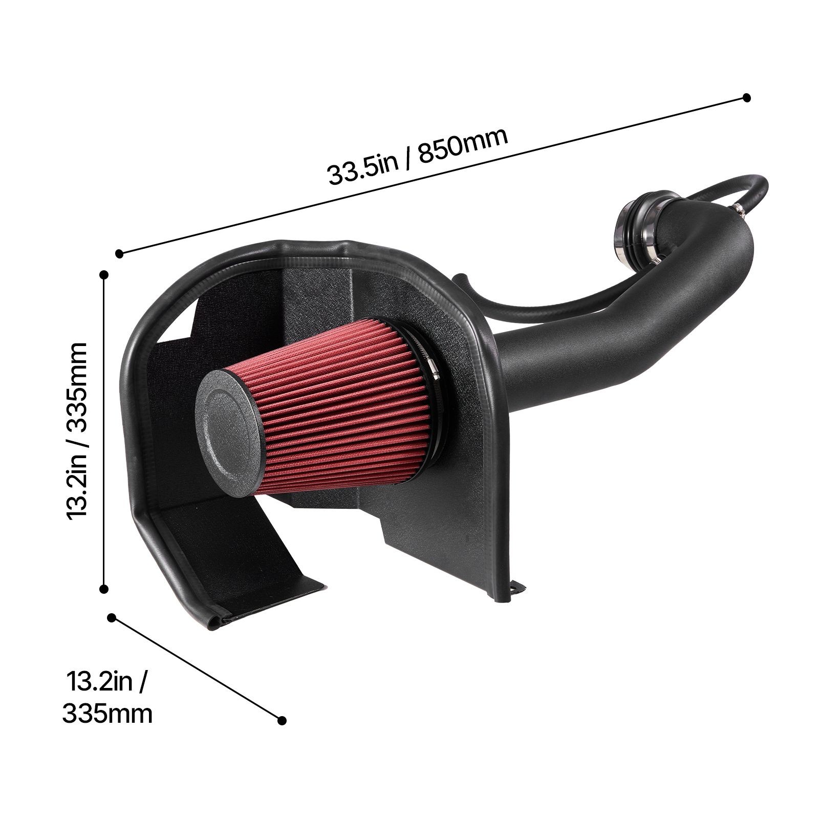 Cold Air Intake, 3.5 Inch Cold Air Intake System + Heat Shield Compatible