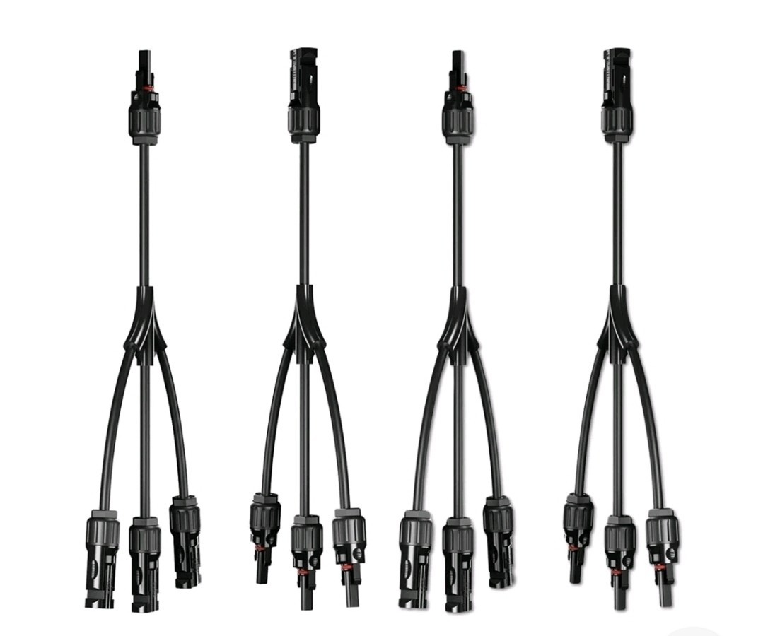 XYRIS Solar Connectors Y Branch Parallel 1 to 3 Adapter Cable Wire … Fast Ship