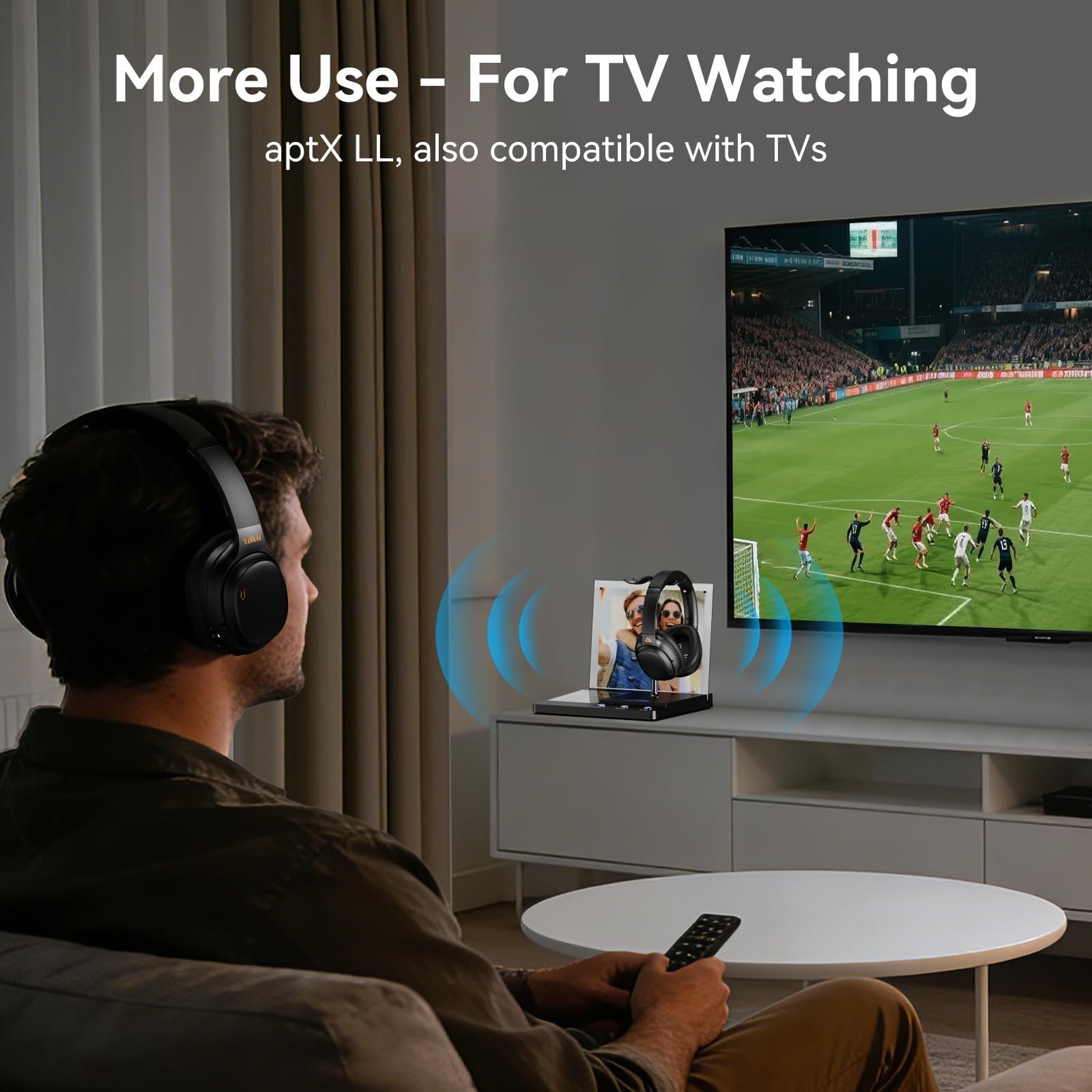 1Mii B3+ Bluetooth 5.3 Transmitter for TV/PC to 2 Headphones/Speakers | Bluet…