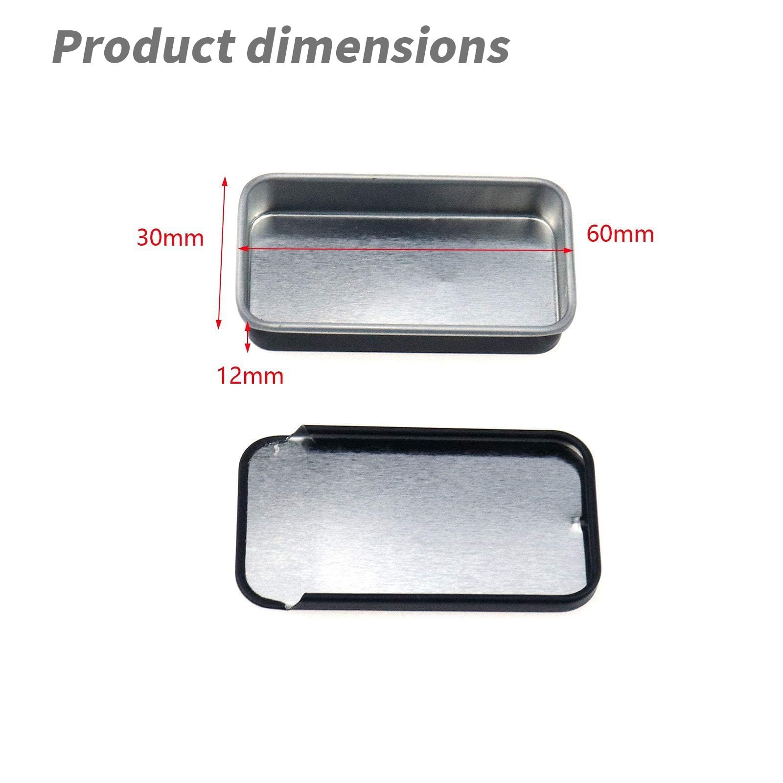 Coshar 20pcs Mini Slide Top Tin Containers Portable Rectangular Box for Craft…