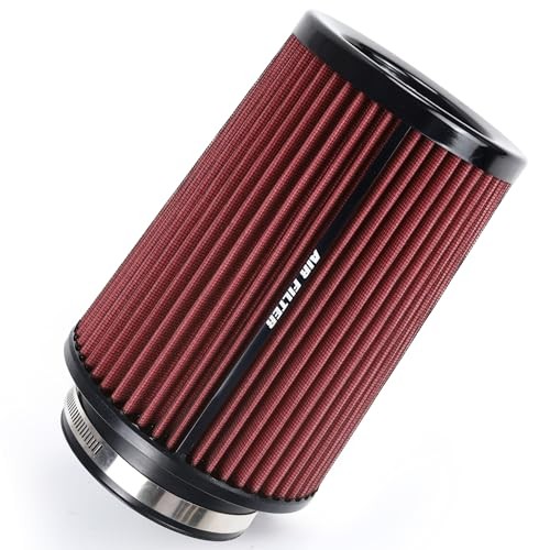 3 3.5 4 Inch Cold Air Intake Filter 76mm 89mm 101mm High Performance Red