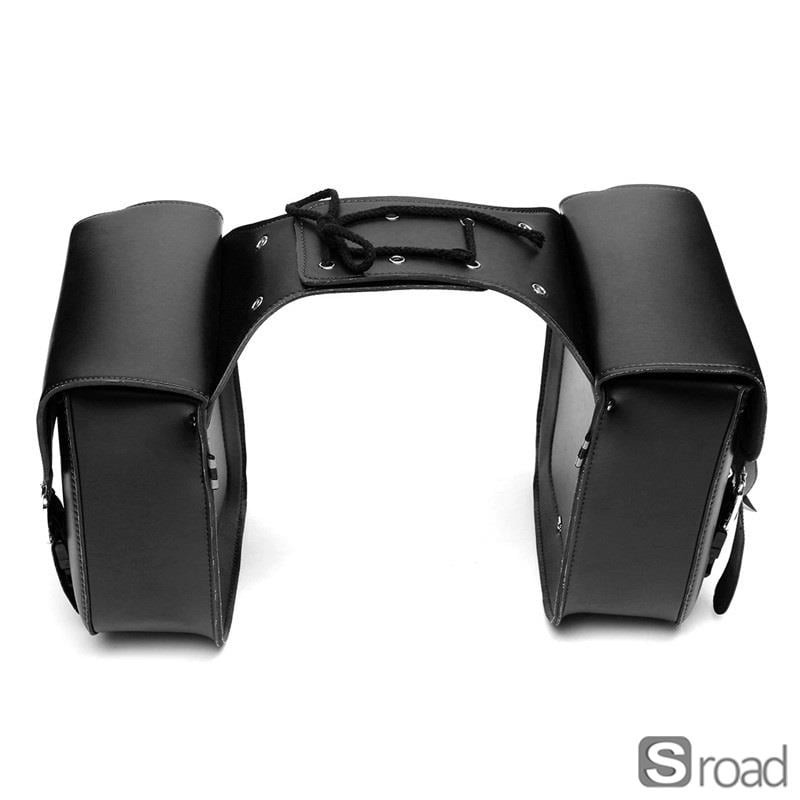 Universal Waterproof Motorcycle Saddlebags PU Leather With Metal Buckles