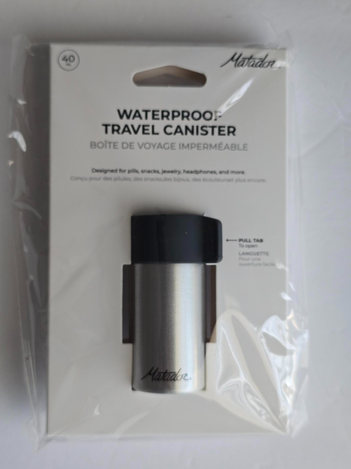 Matador Waterproof Travel Canister 40ml Small Container Case New