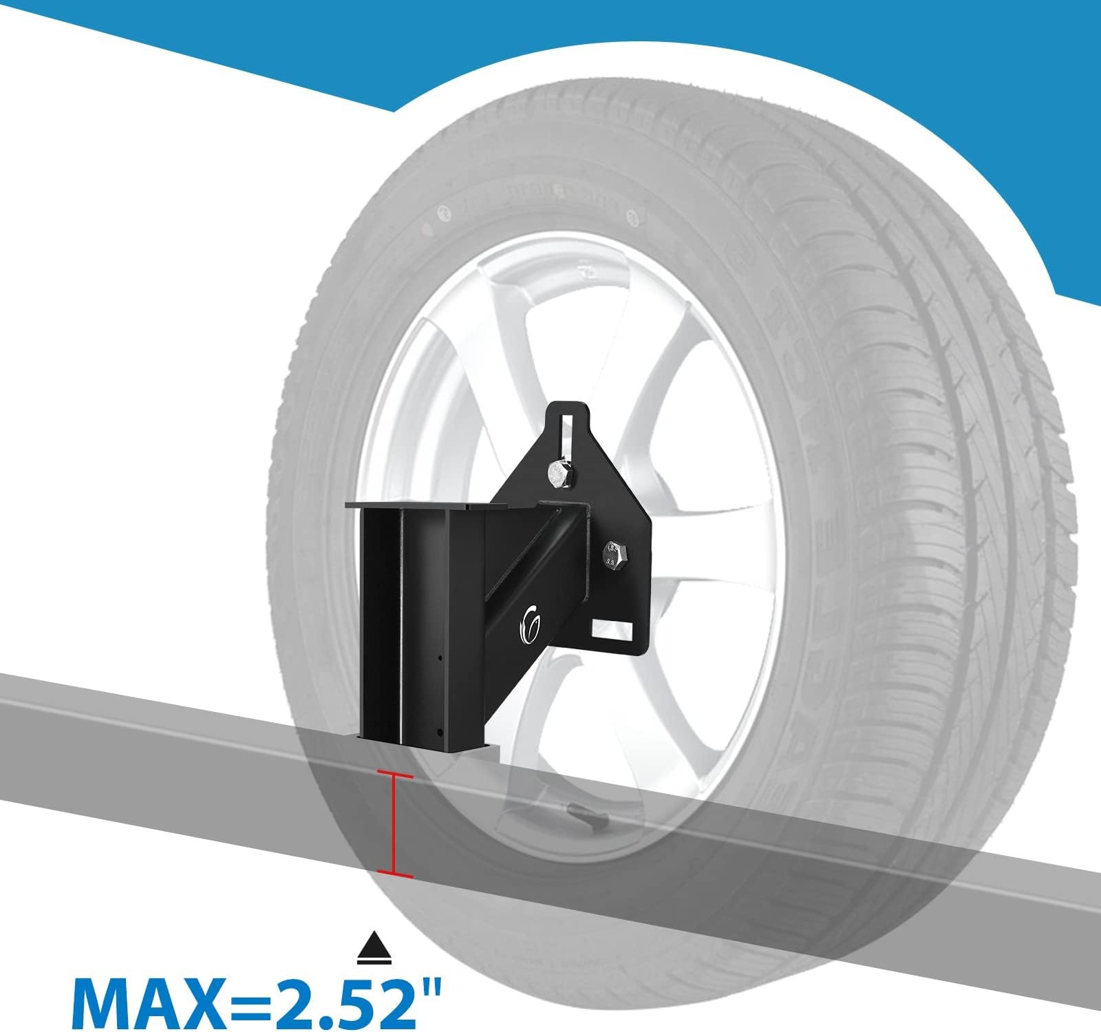 GADFISH Stake Pocket Spare Tire Carrier Mount, 3-Nuts Design Trailer Bracket …