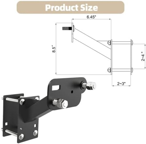 Spare Tire Carrier- Trailer Spare tire Mount, Fits Most 4 & 5 Lugs Wheels, Ho…