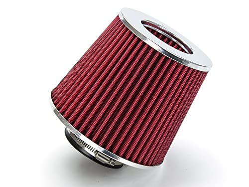 RED 89 mm Inlet Cold Air INTAKE Cone Replacement Performance Washable 3.5″