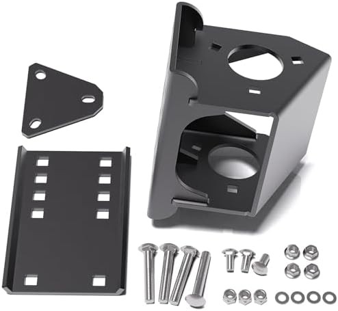 Trailer Jack Relocation Kit, Heavy Duty Side Mount Bracket for A-Frame & Electri