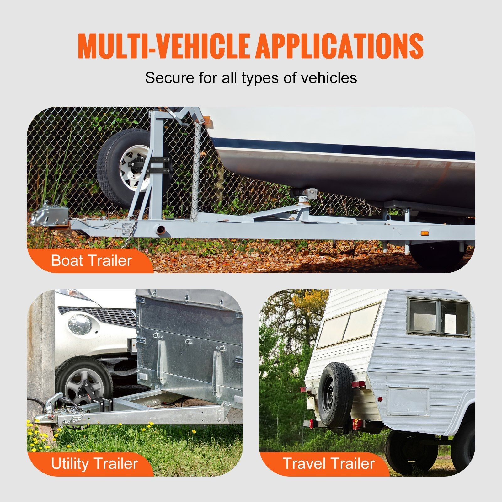 Corrosion-Resistant 160lb Trailer Tire Holder with Integrated Fasteners