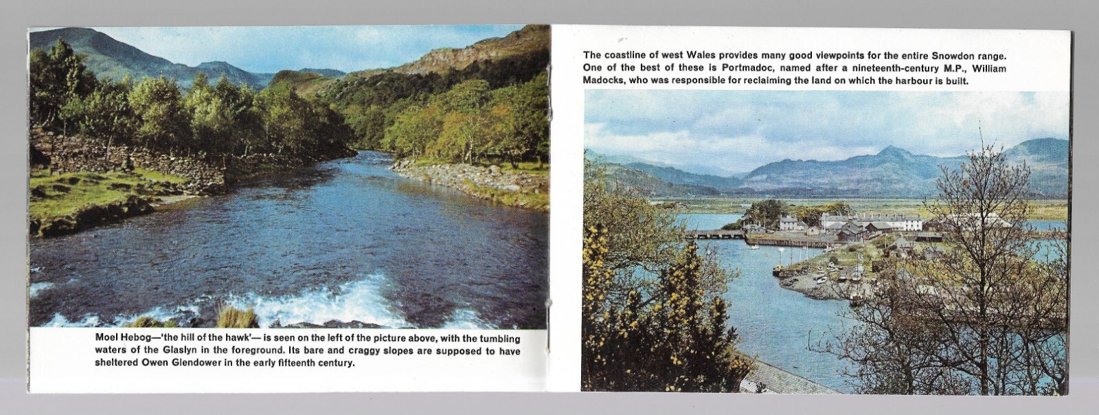 eph0140:Vintage 1965 Souvenir 20 Page Travel Booklet for Snowdonia,Wales