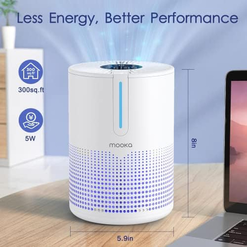 2 Grey Air Purifiers M01 & KJ190H for Large Rooms up to 2200Ft²