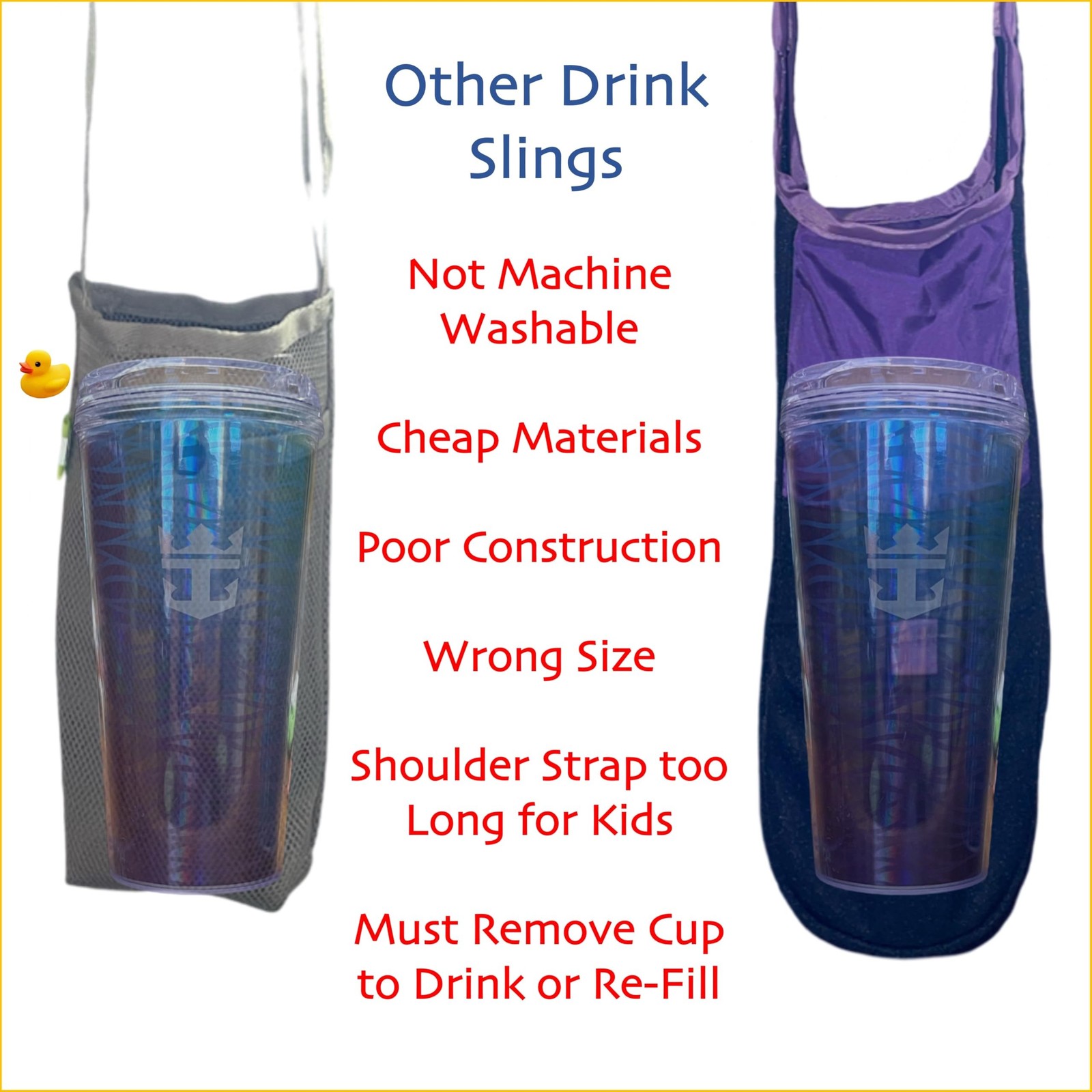 Cruise Ship Essentials Cup Sling Cruise Essentials 2026. Caribbean Cruise Mus…