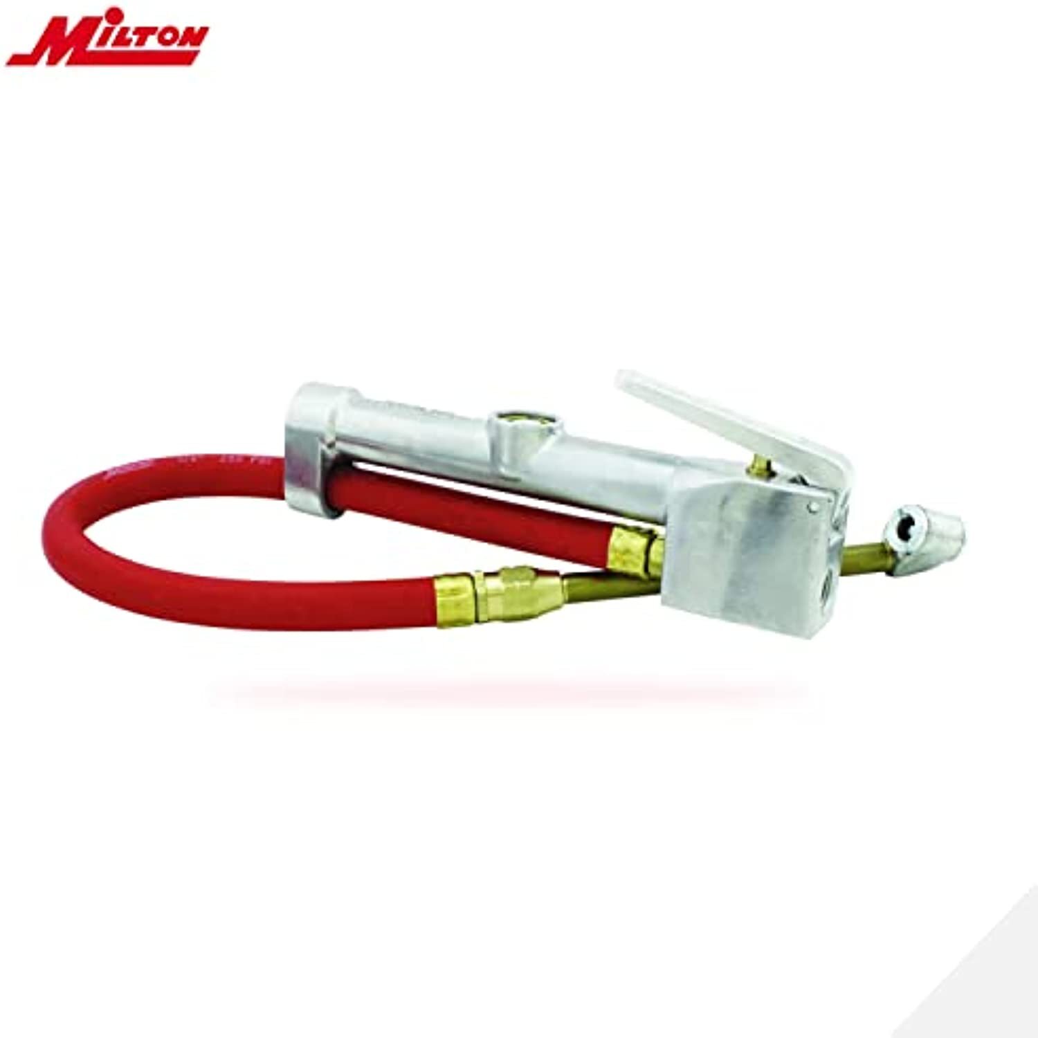 Milton S-506 Original Analog Tire Inflator with Pressure Gauge, 15″ Hose Dual