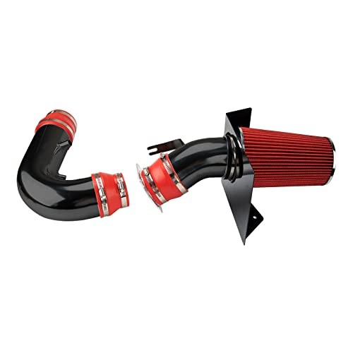 4 inch Cold Air Intake System Kit + Heat Shield Compatible 1997-2003 F150 Red