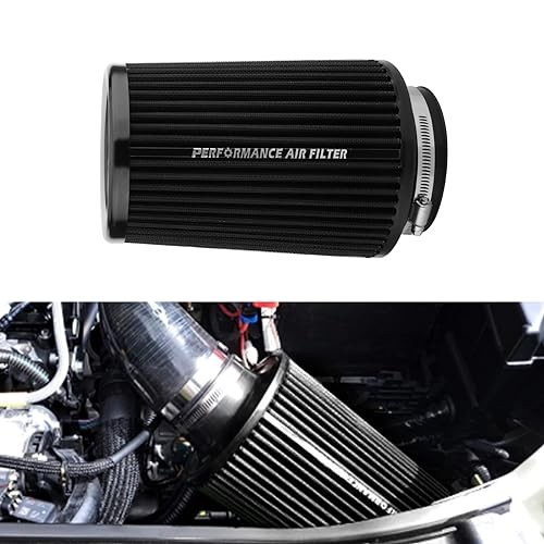 3 3.5 4 inch Universal Cold Air Intake Filter 76mm 89mm 101mm Black
