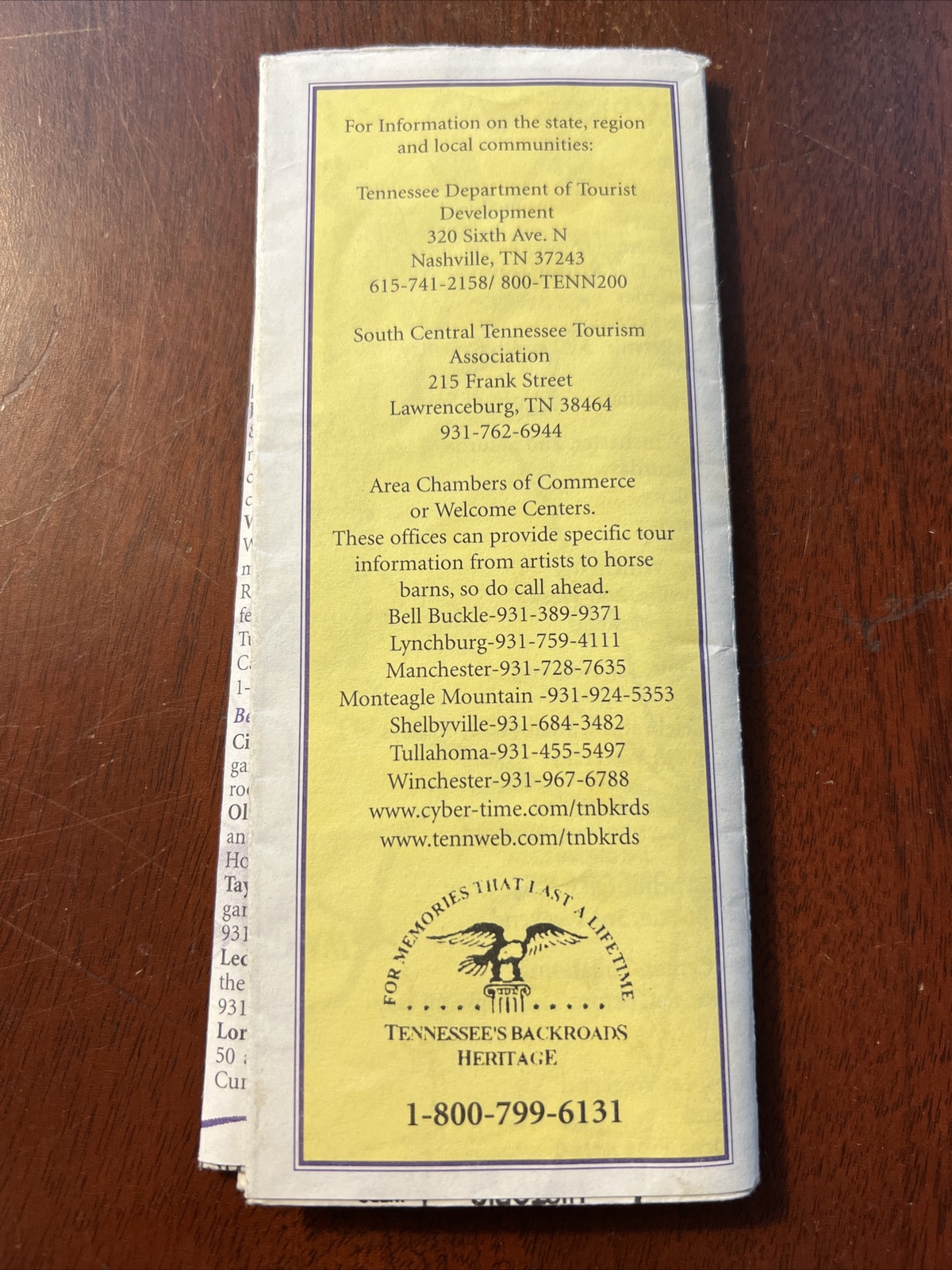 Vintage Tennessee Back Roads Heritage Maps Southern Hospitality, Listings