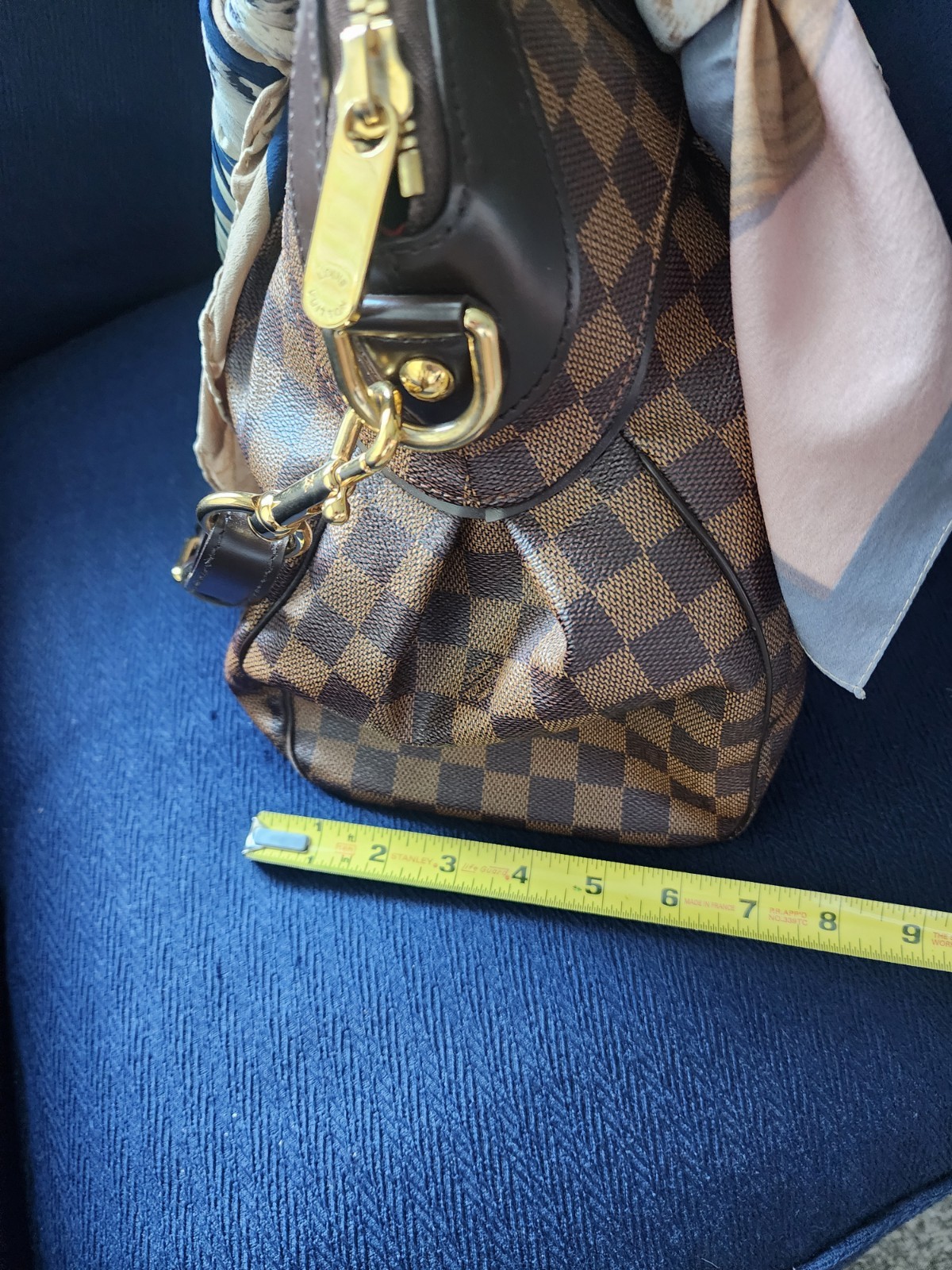 Louis Vuitton Trevi GM Damier Ebene Satche/Top Handle Red Interior Beautiful