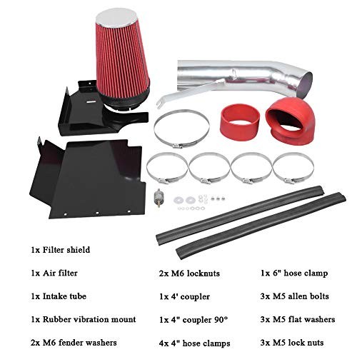 MooSun 4″ Performance Cold Air Intake Kit With Filter For GMC Chevy Chevrolet