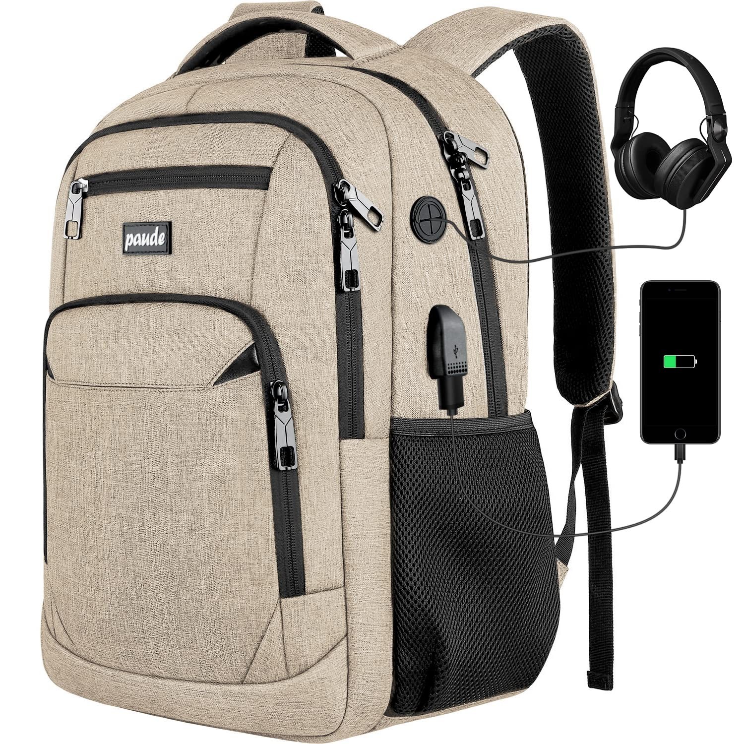 Paude Backpack for Teens, Laptop, College, University, Business, Travel – 15….