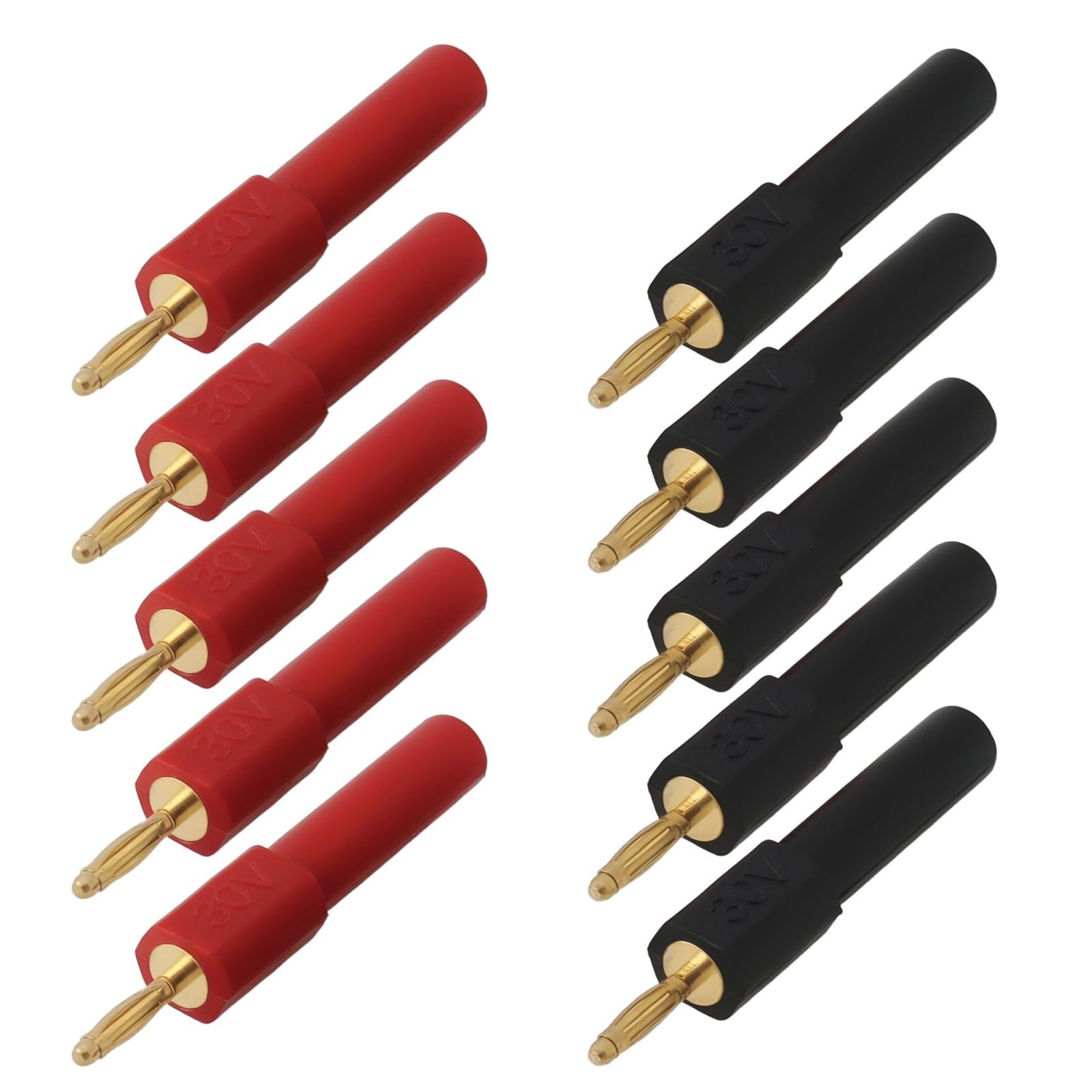 10pcs Banana Plug Adapter 2mm/0.08in Male to 4mm/0.16in Female Banana Plug Sp…