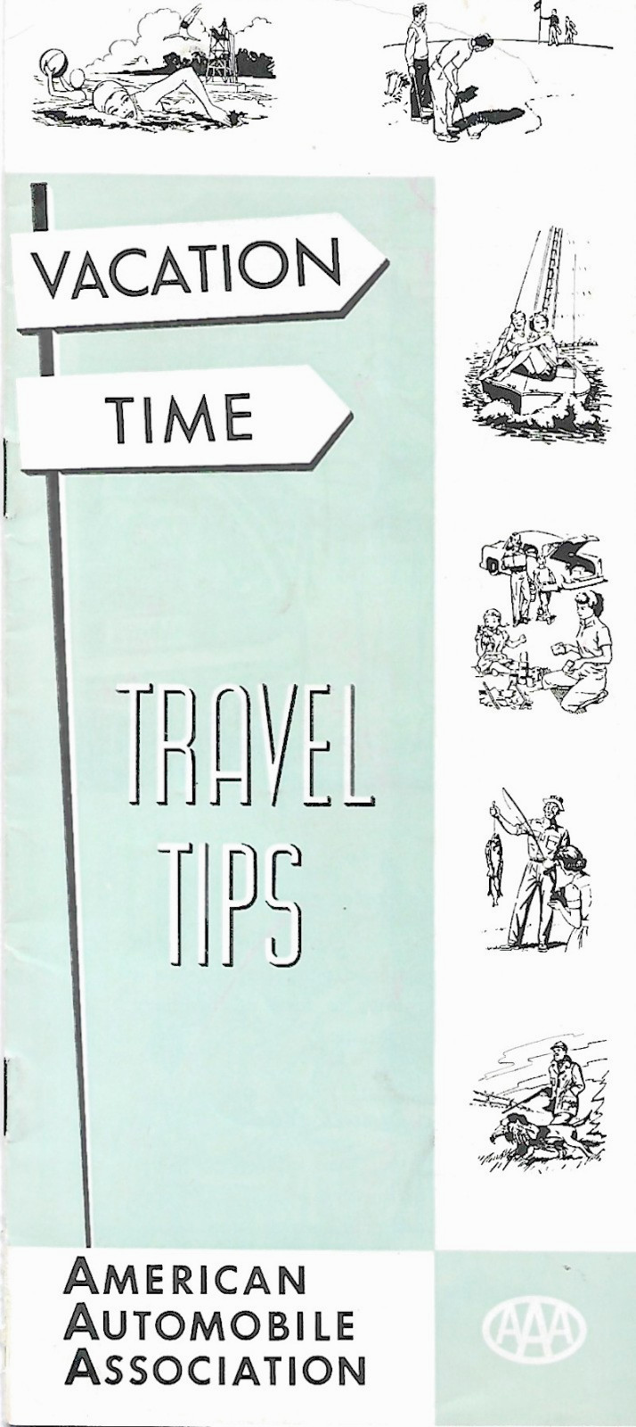 AAA Vacation Brochure 1950’s Travel Tips, Original 16-page Brochure Near Mint!