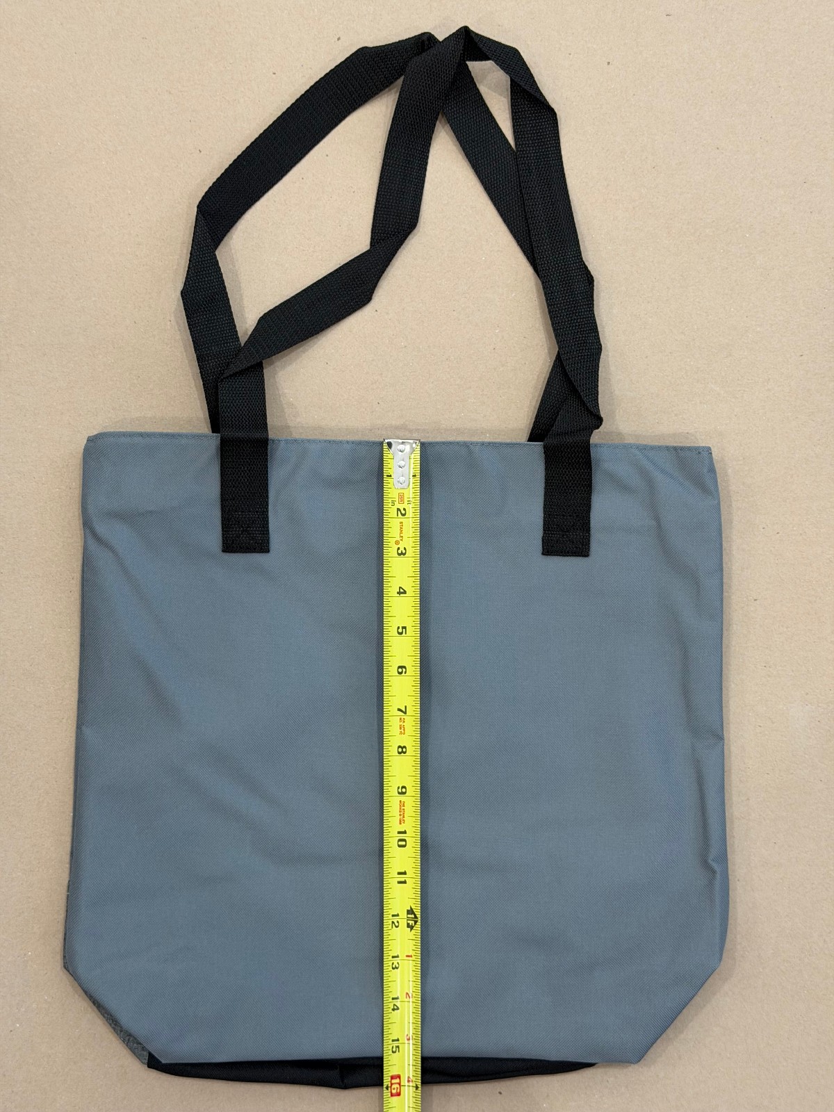 BMW tote zippered shoulder reusable shopping bag, 16″ x 15″ x 4.5″