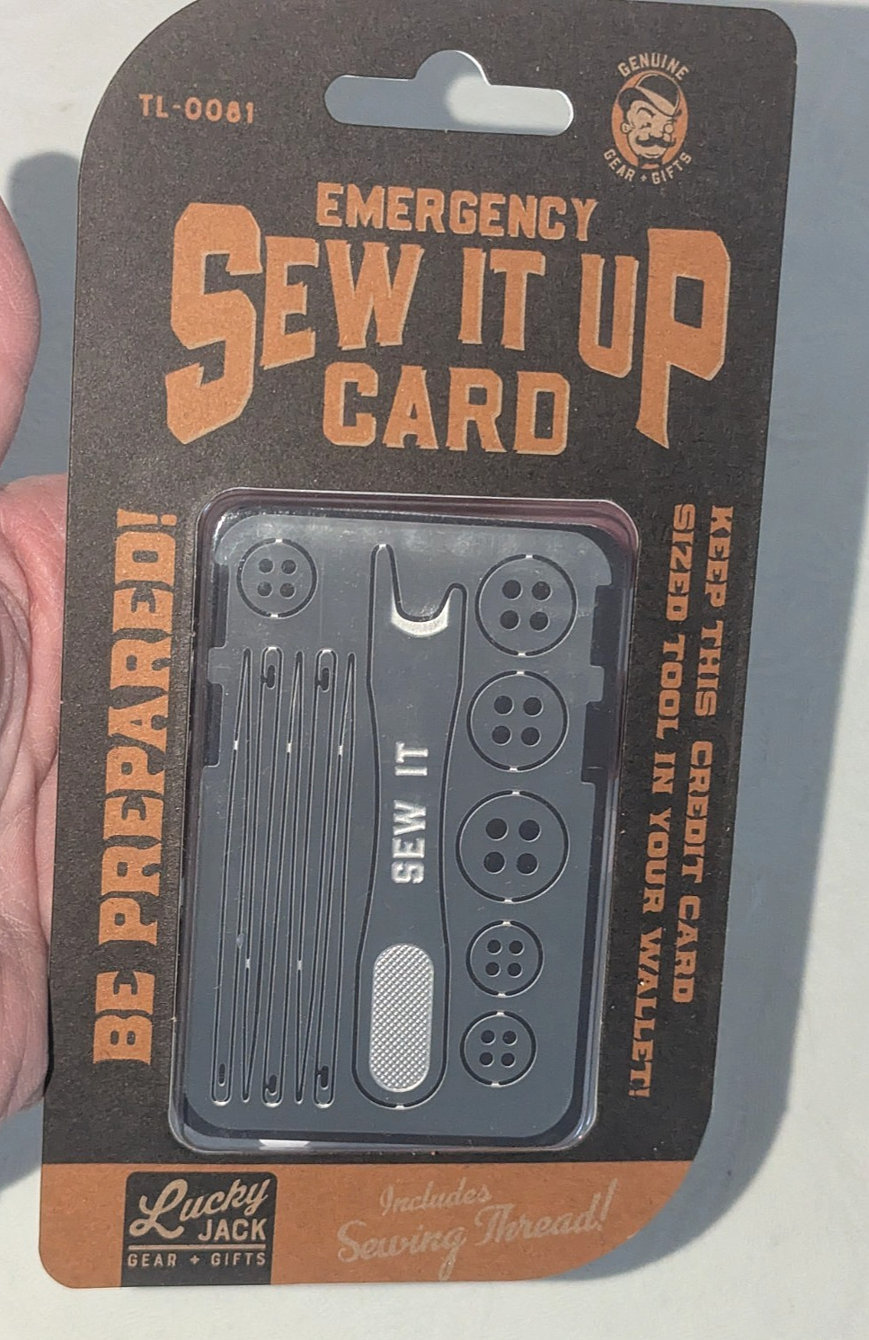 LUCKY JACK – SEW IT UP CARD EMERGENCY Be PREPARD Brand New in Package