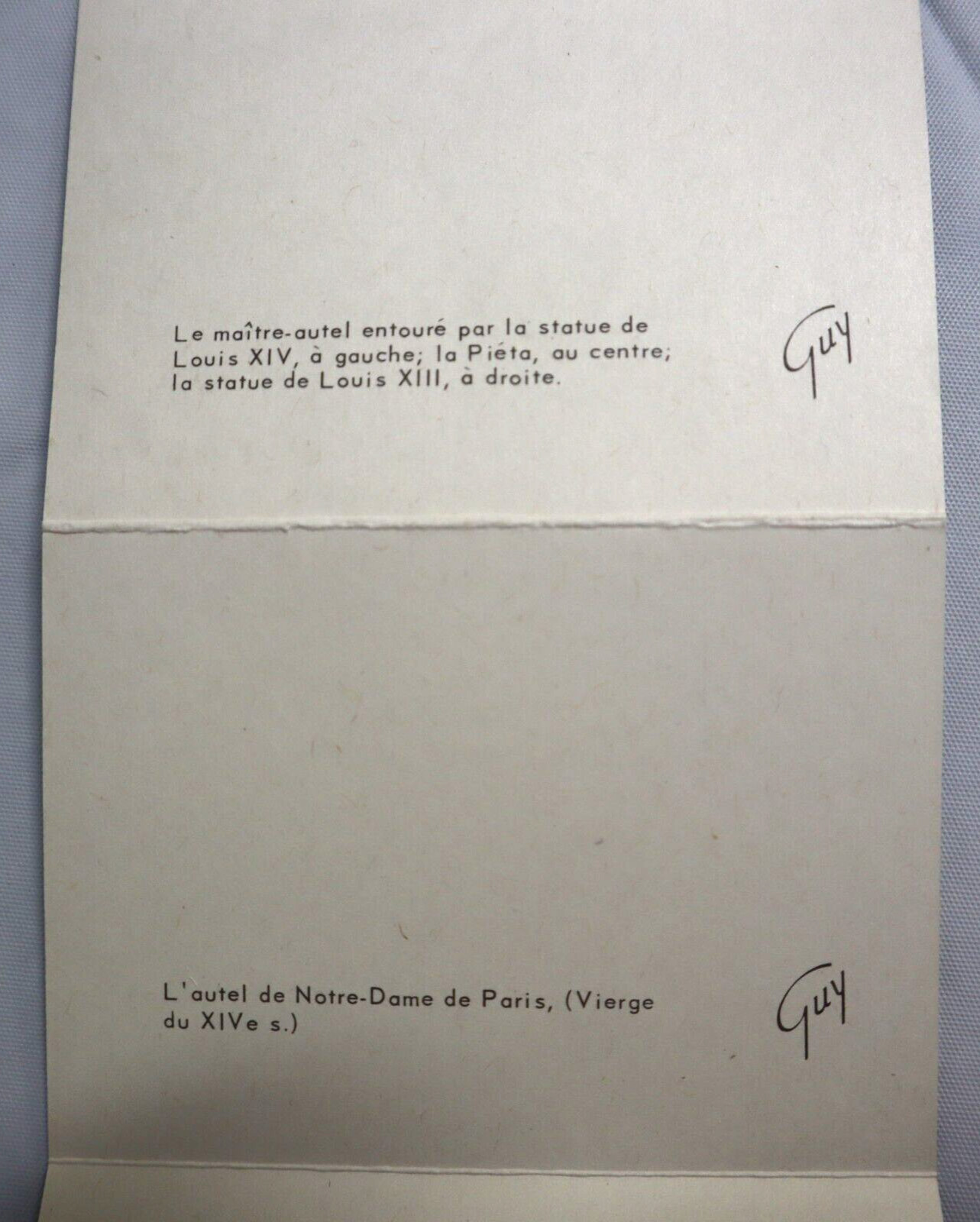 Photochrome Editions Guy Paris France Notre Dame Folder Mini Souvenir Vtg 1960s