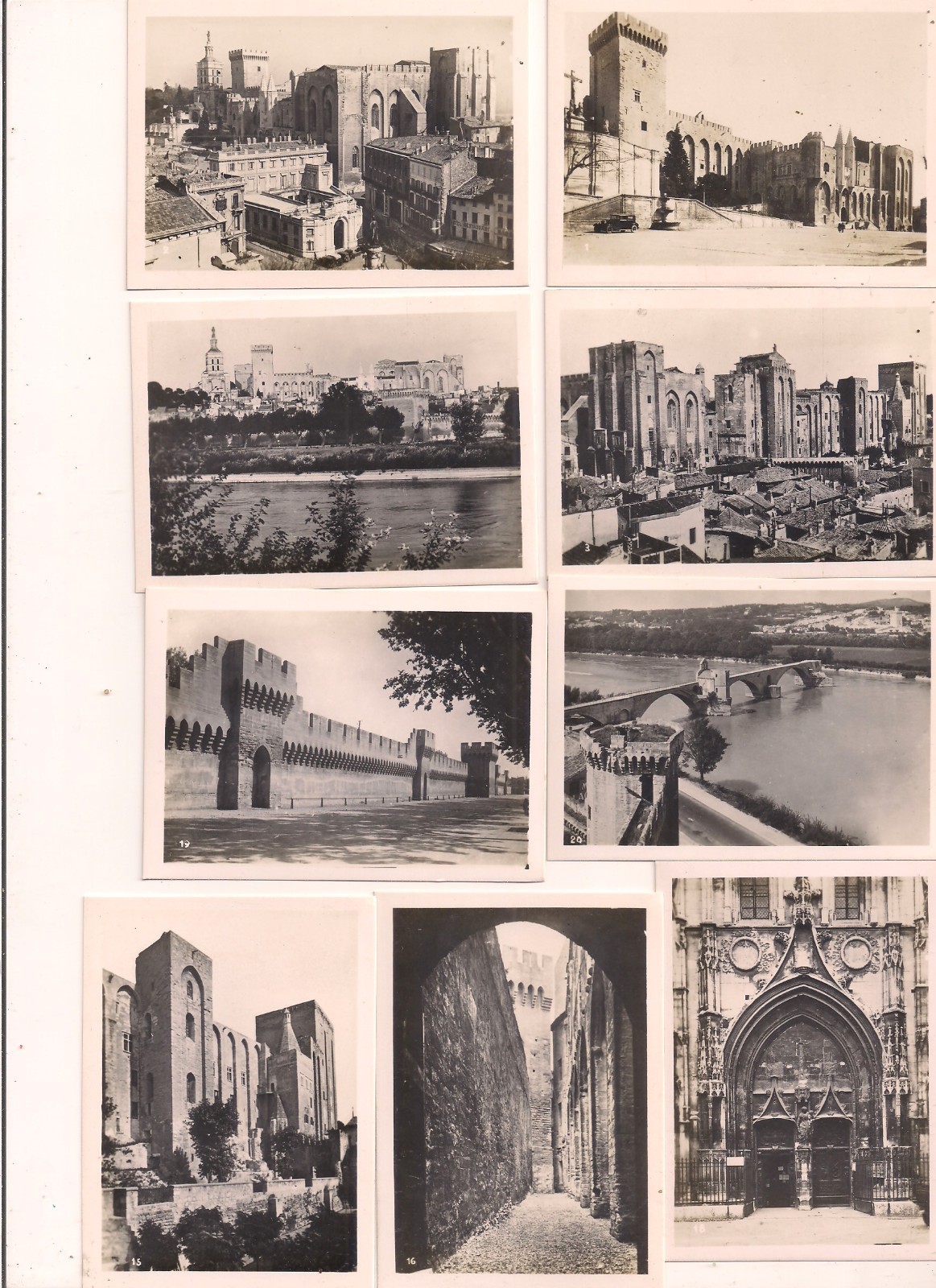 1950s Small Souvenir 20 Photos Folio PALAIS DES PAPES AVIGNON, FRANCE