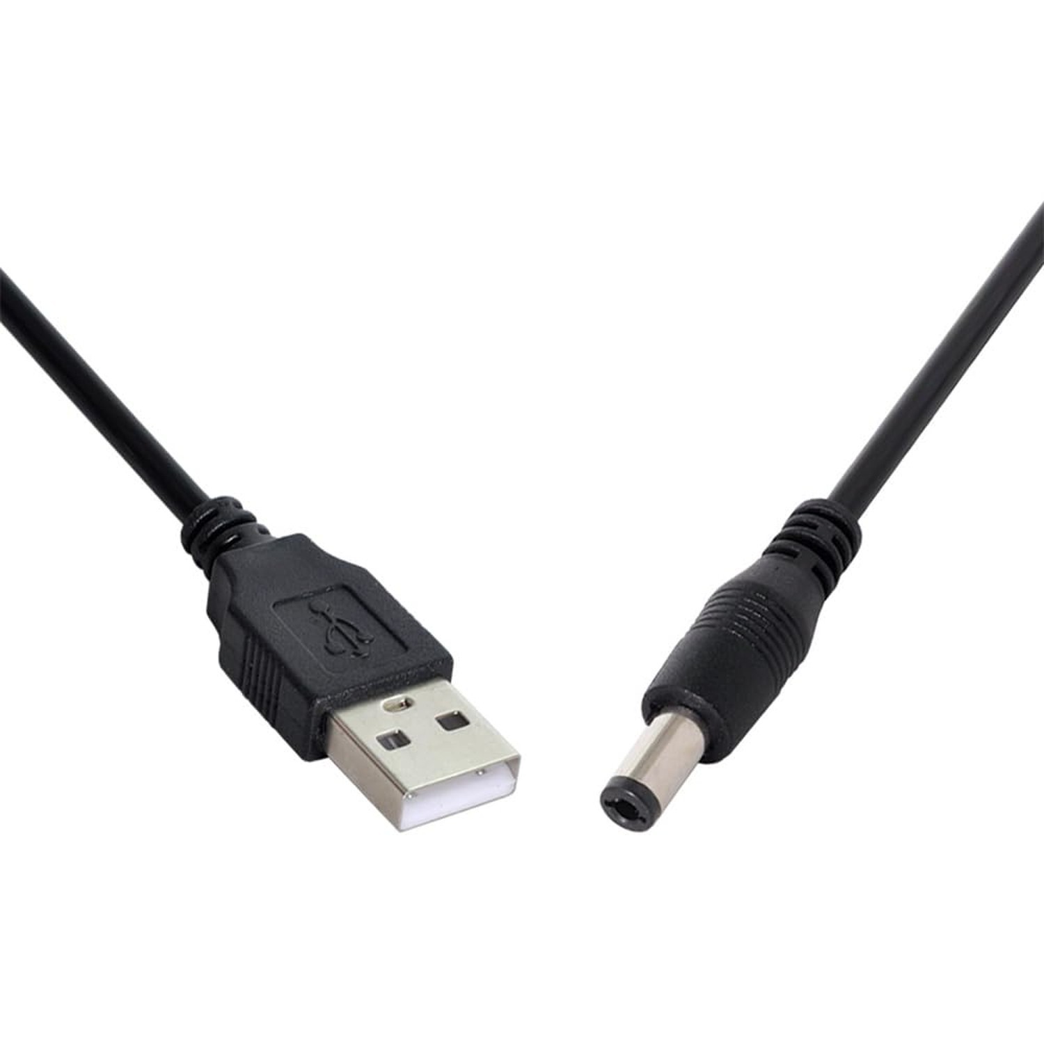 JSER USB 2.0 A Type Male to 5.5 x 2.5mm DC 5V Power Plug Barrel Connector Cha…