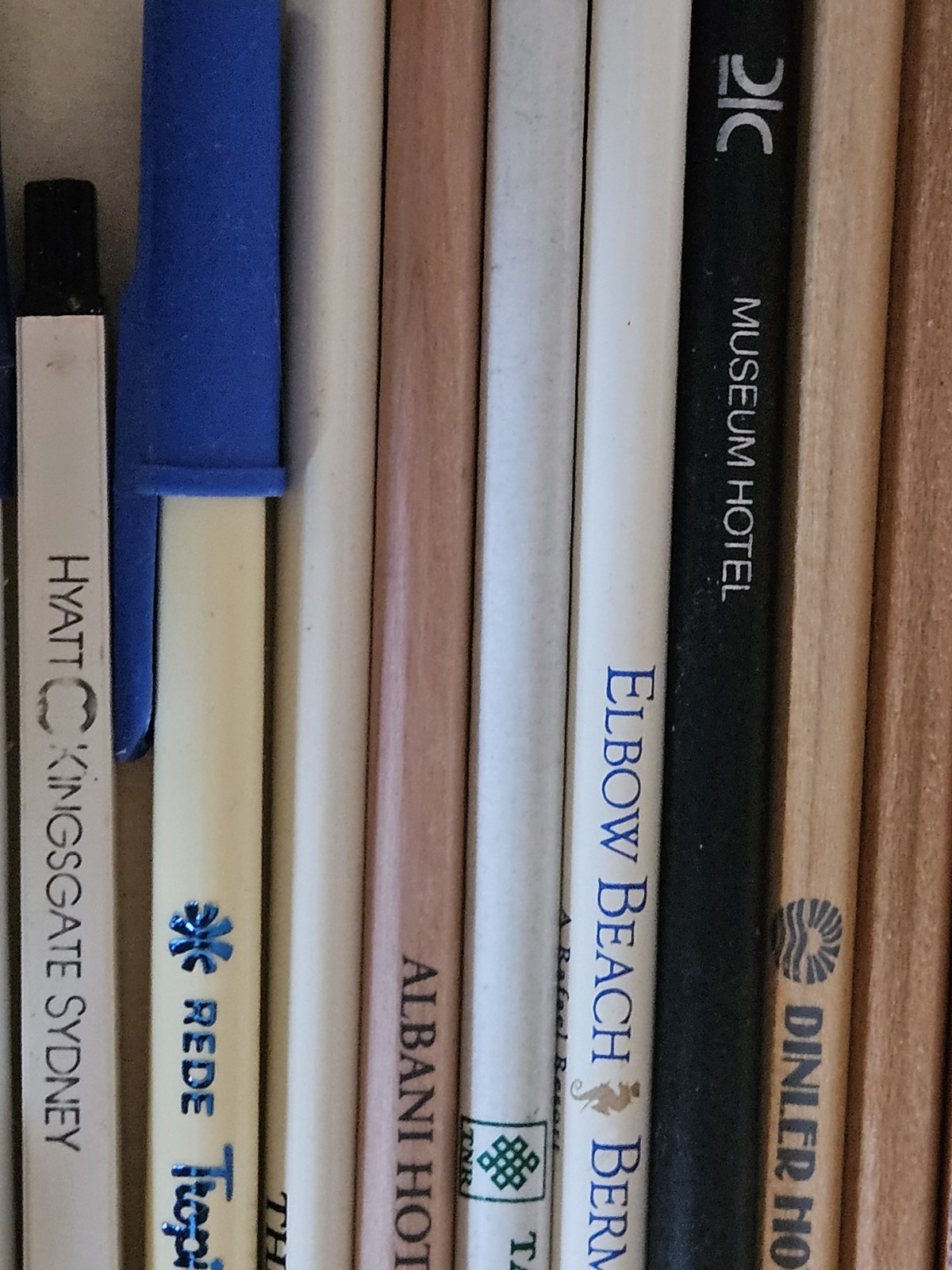 Lot Dozens Hotel Pens/ Pencils. Memories From Around The World. Exotic Locations
